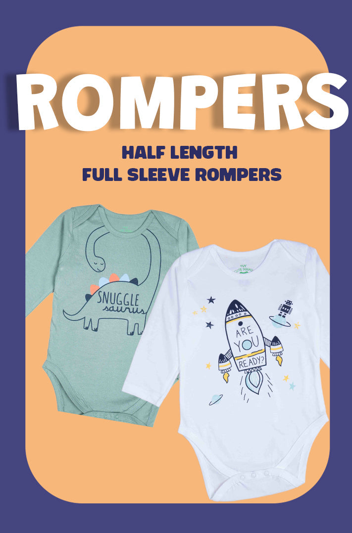Half Length x Full Sleeve Rompers