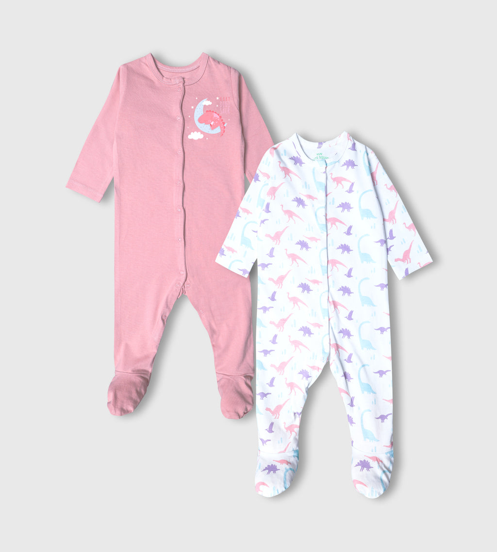 Sleepy Dino Rompers