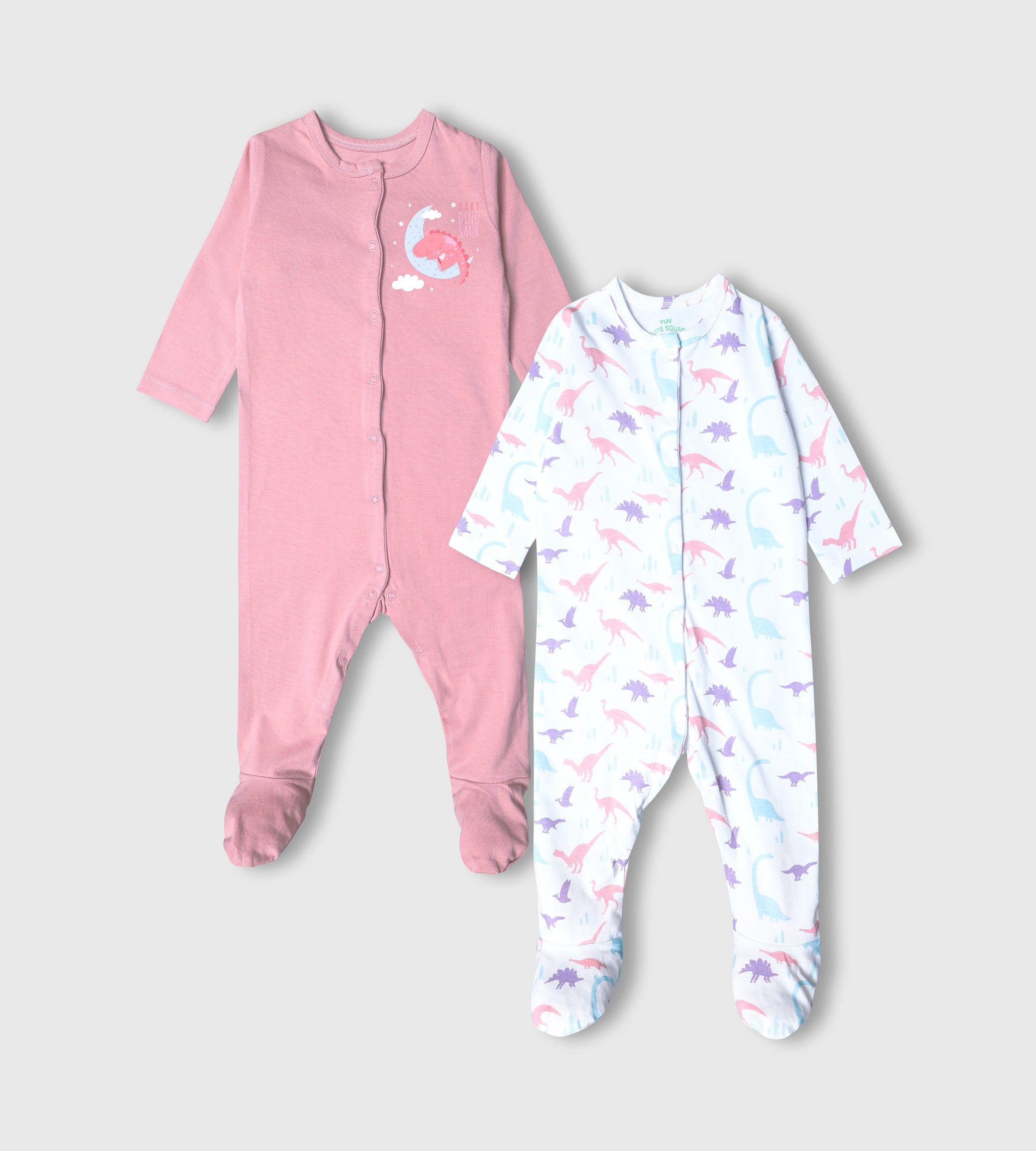 Sleepy Dino Rompers