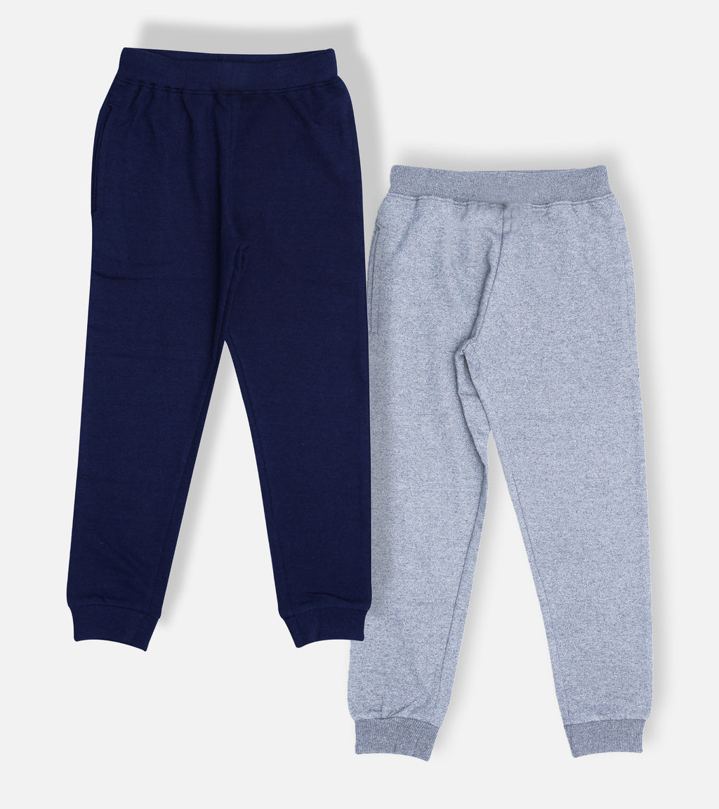 Solid Cotton Jogger Combo Pack for Kids