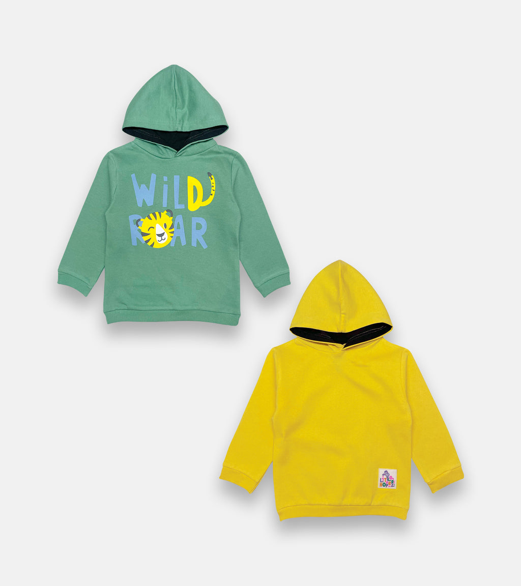 Roarsome Lion with Golden Yellow Hoodies - Pack of 2