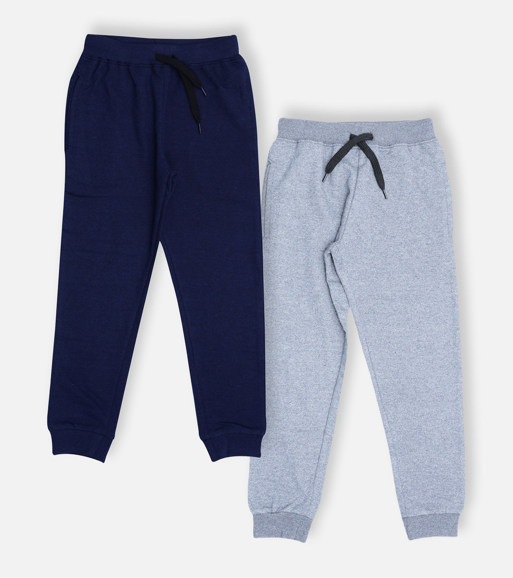 Solid Cotton Jogger Combo Pack for Kids