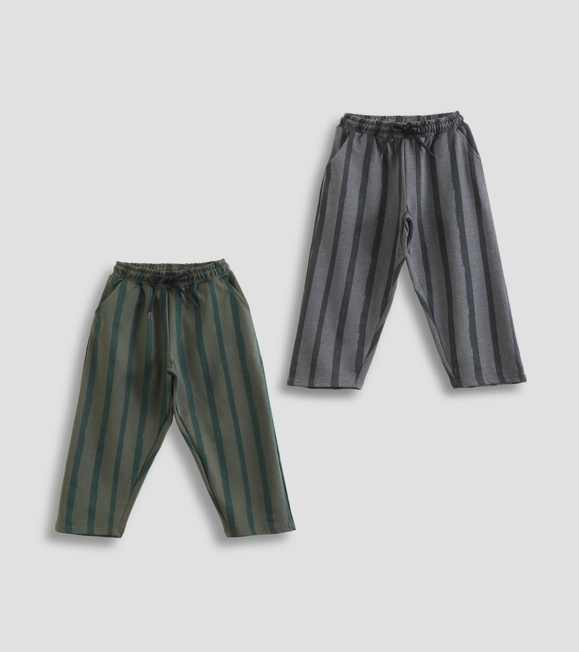 Urban Essential: Unisex Striped Pants with Functional Pockets