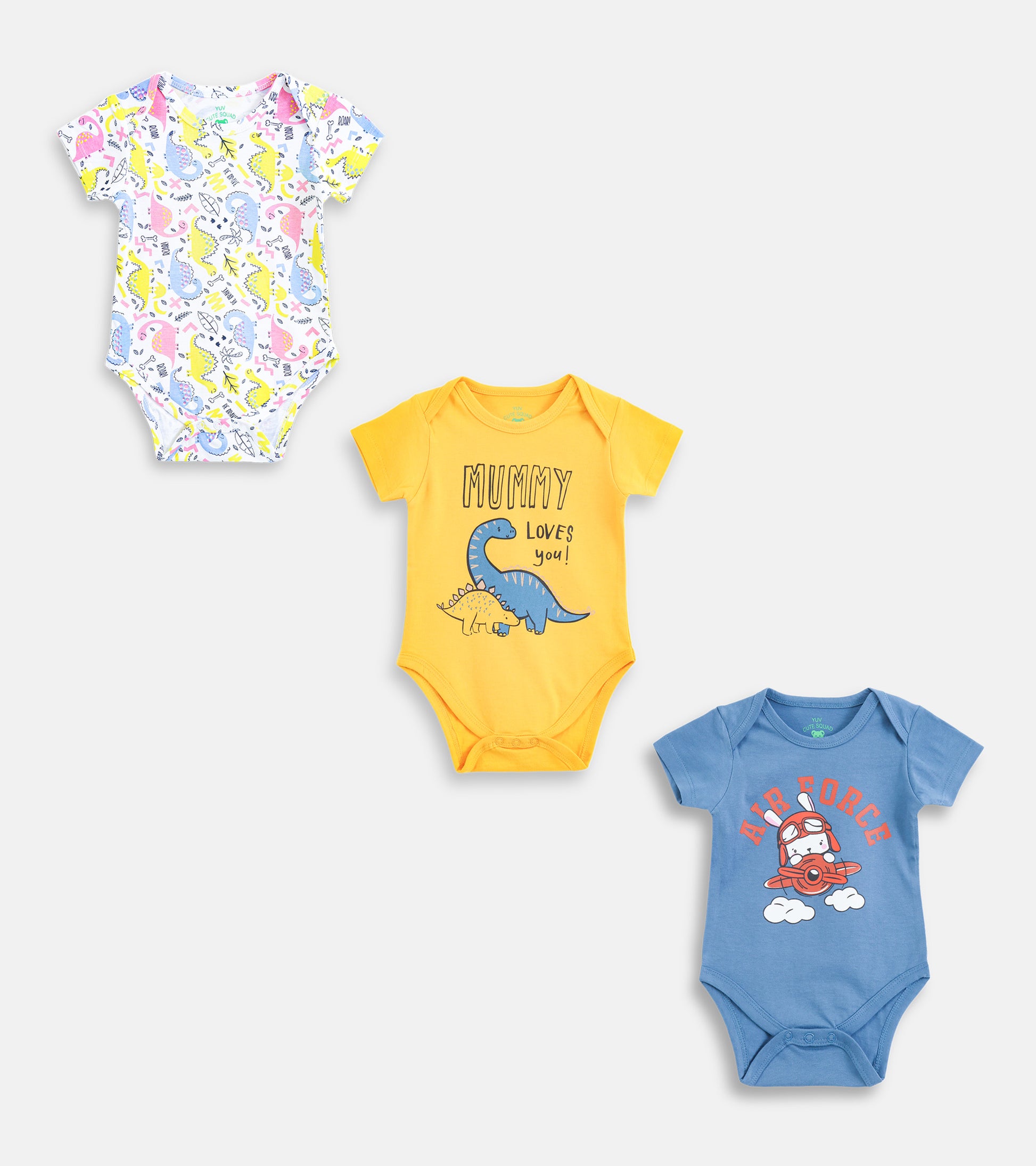 Multipack Cotton Baby Onesie with Adorable  Graphic Prints