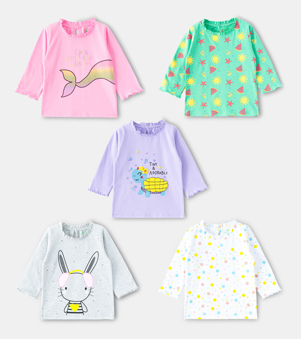 Mermaids & Magic: Enchanting 100% Cotton T-Shirt Collection for Babies