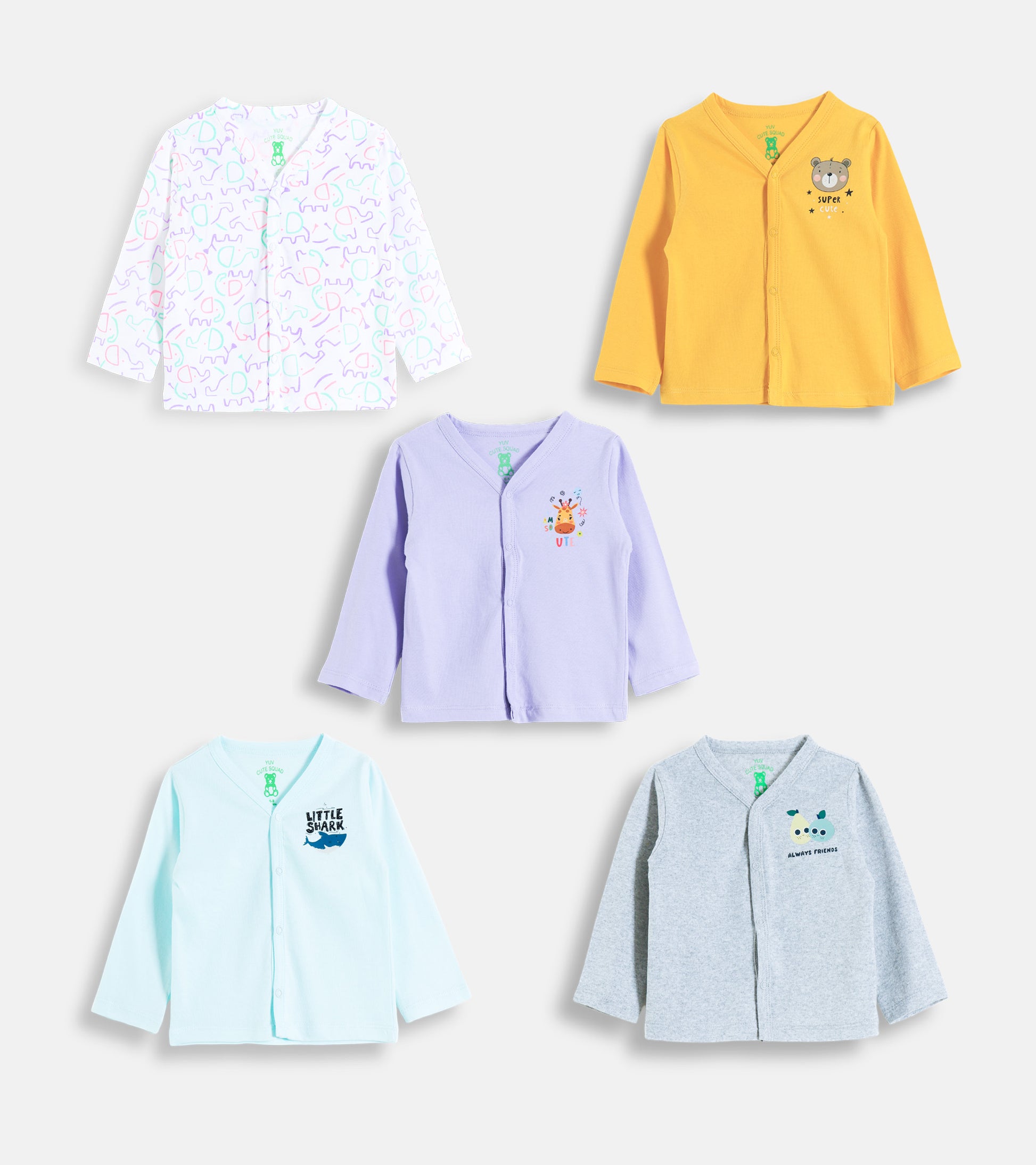 Animal Adventures:  Multi-Pack Soft Cotton Long-Sleeve Jablas