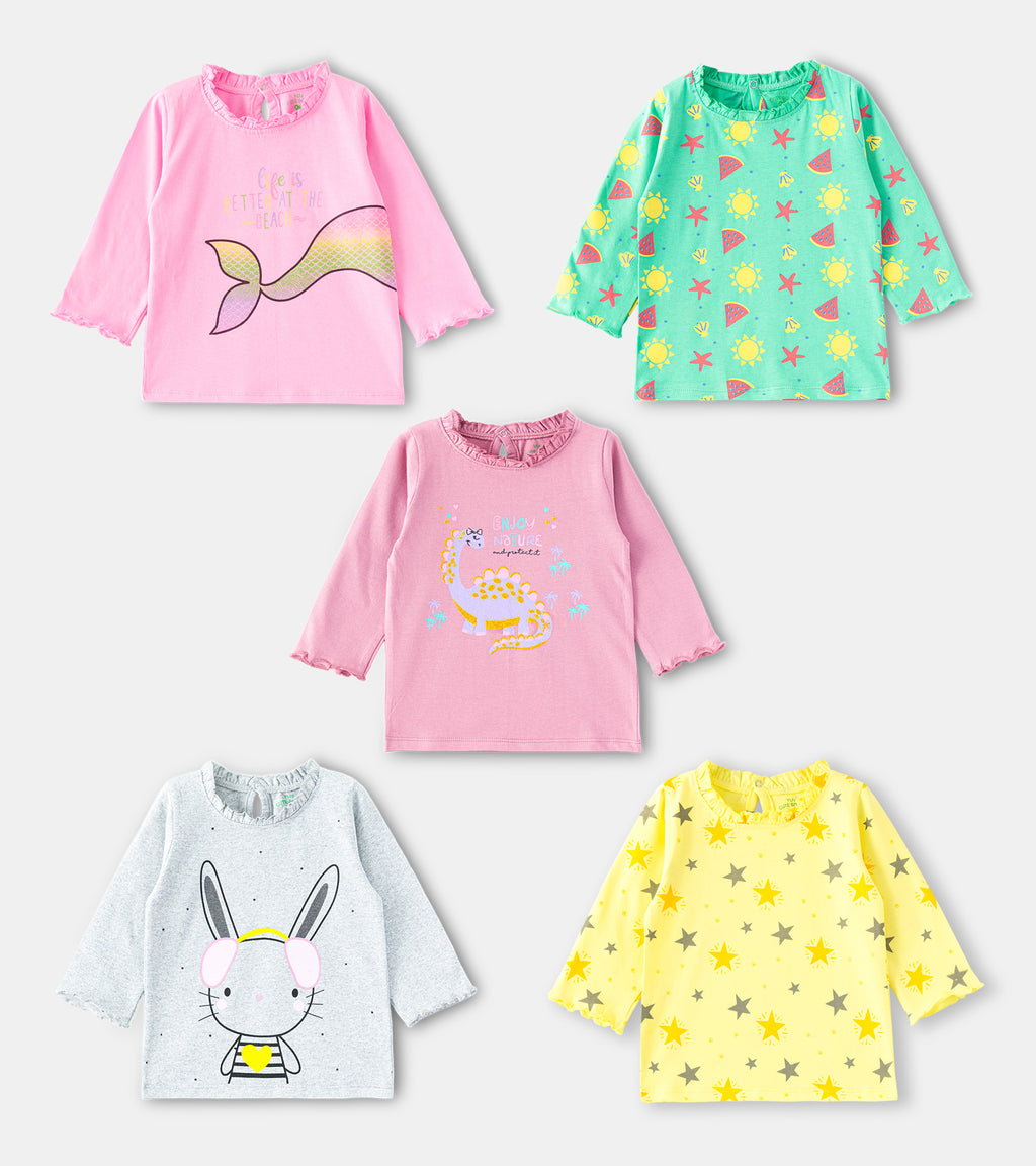 Tiny & Adorable Bundle: Ultra-Soft Cotton Tees for Little Explorers