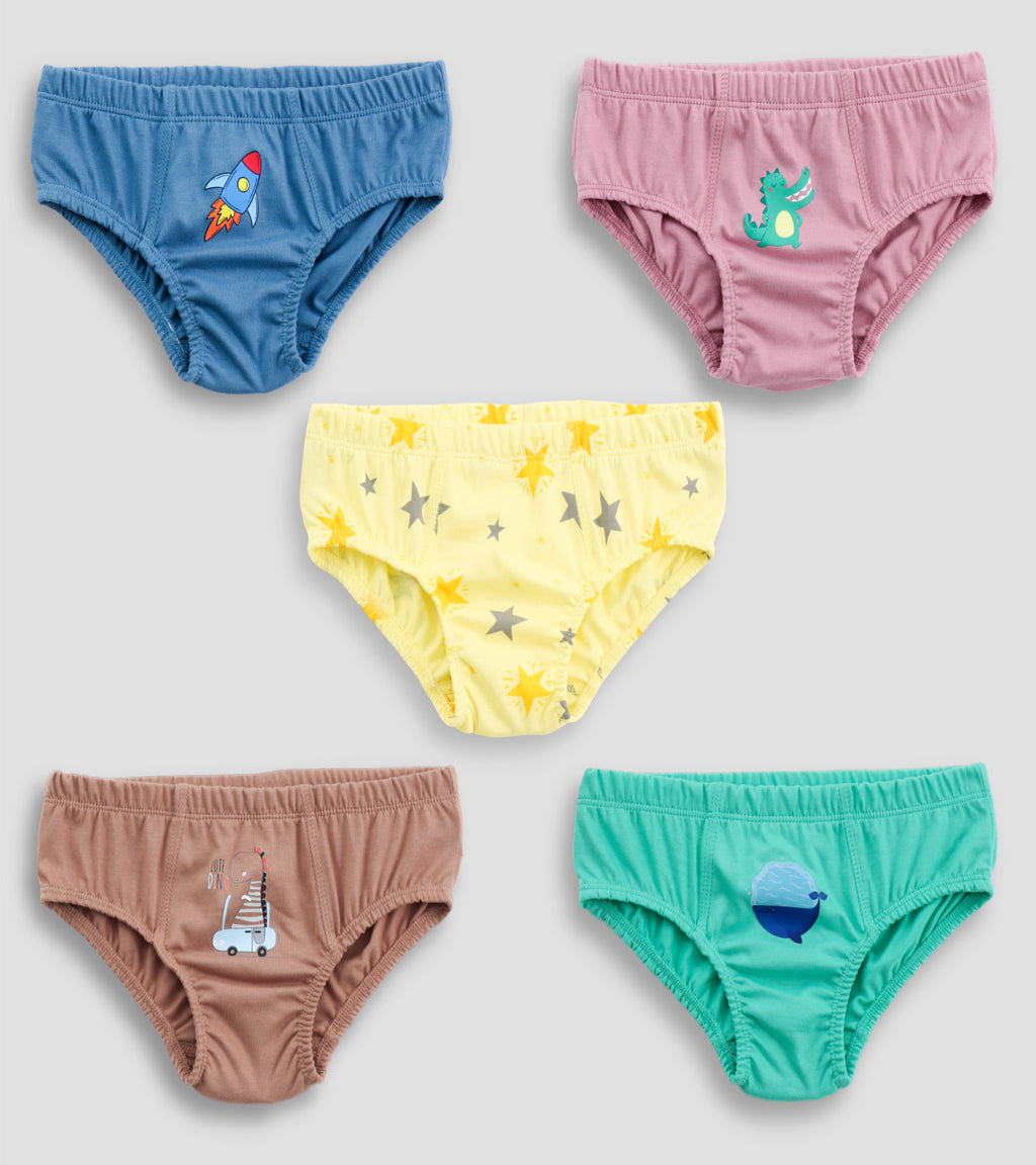 All-Day Comfort: Boys' Fun Graphic Cotton Underwear Collection