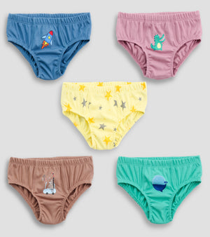 All-Day Comfort: Boys' Fun Graphic Cotton Underwear Collection