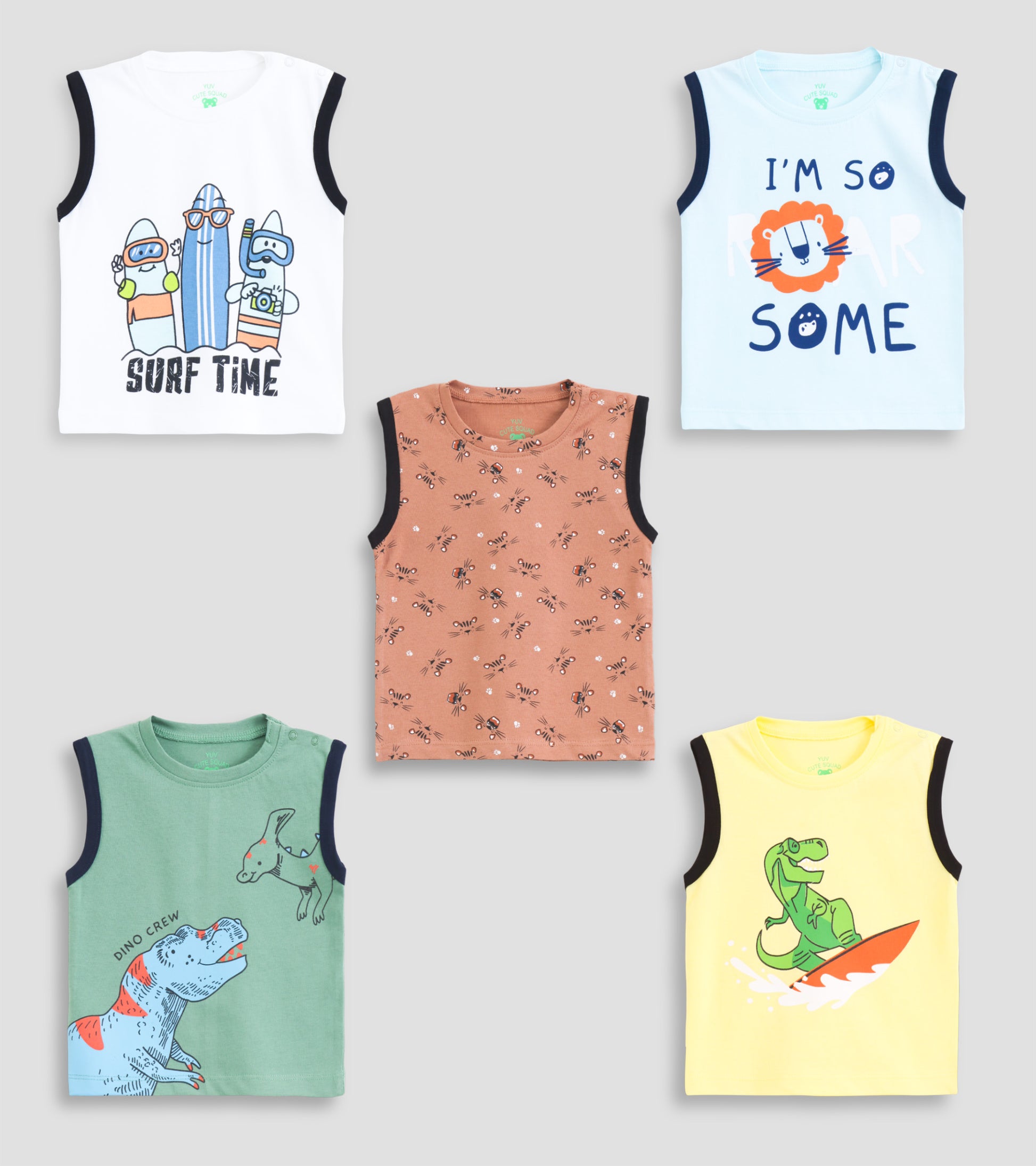 Assorted Pure Cotton Breathable Tees for Daily Wear