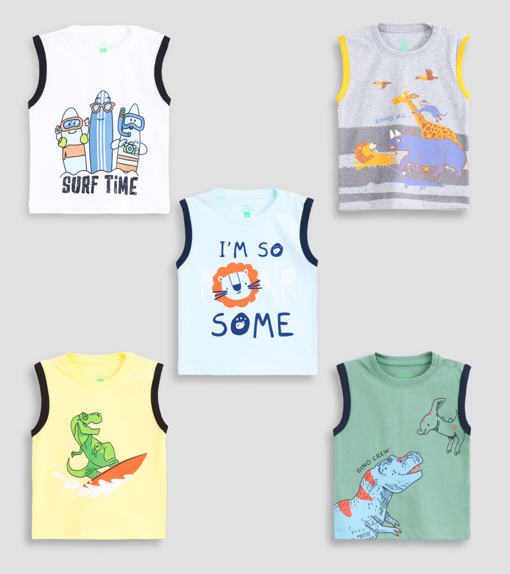 Soft & Cozy Sleeveless Unisex Tees (0-24 Months)