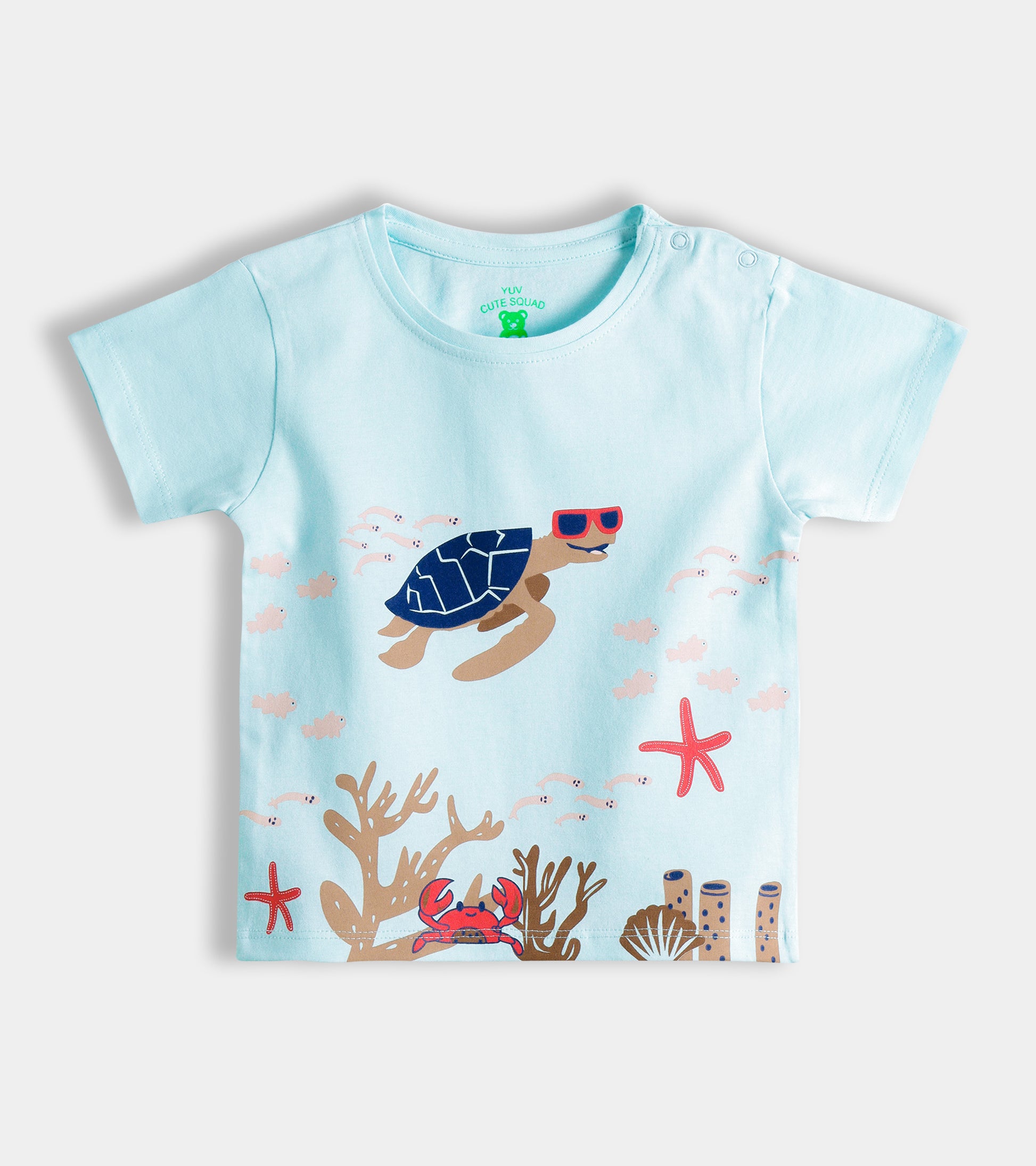 Premium Soft-Touch Cotton Baby Tee Set – 6-Pack