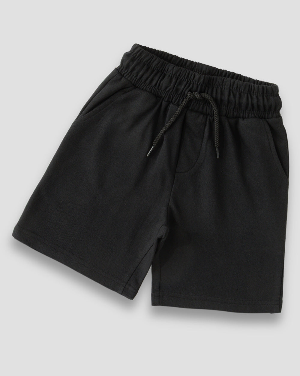 Everyday Explorer: Boys' Comfortable Black Shorts with Pockets