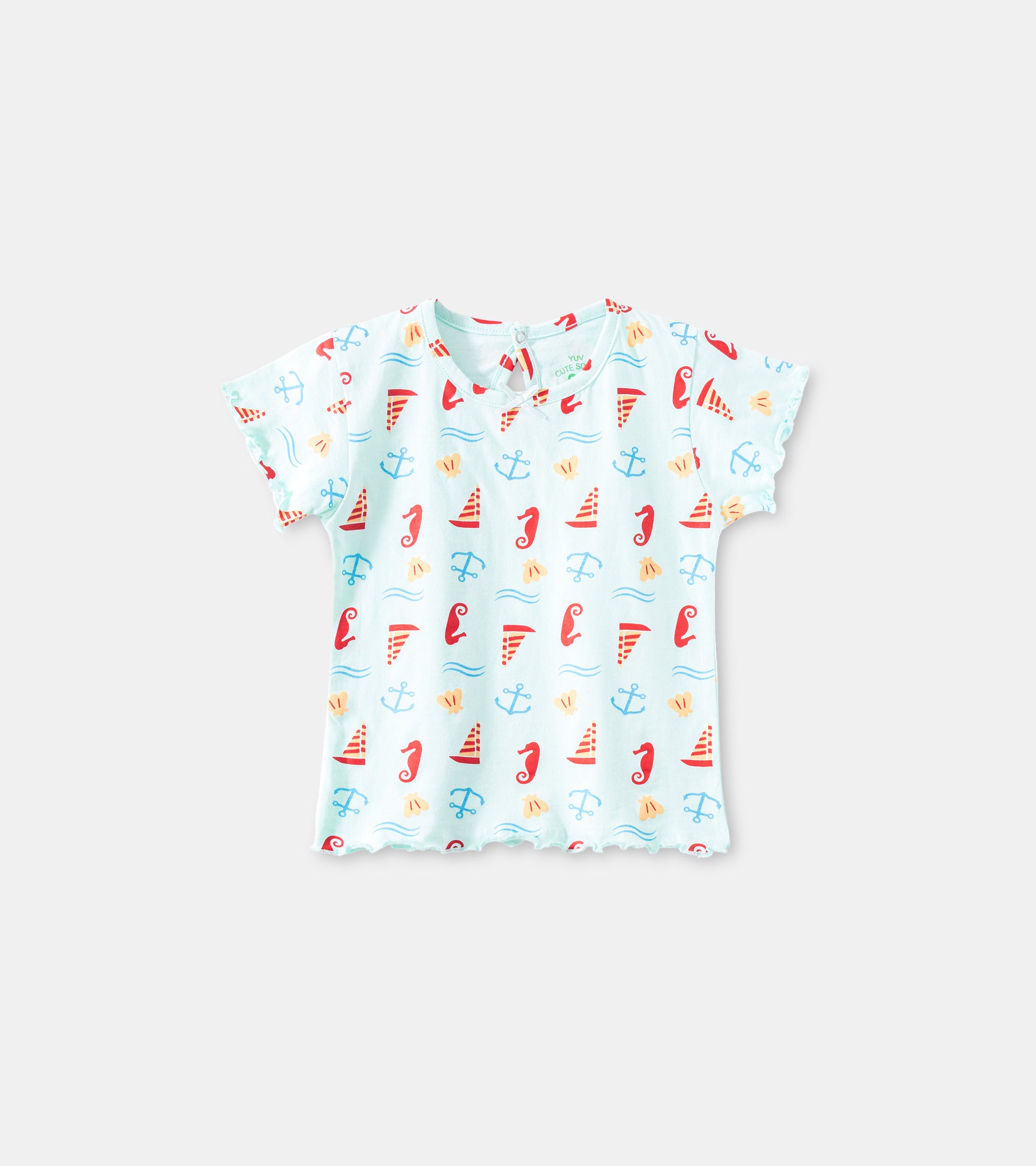 Nautical Vibes, Baby Girl Tee