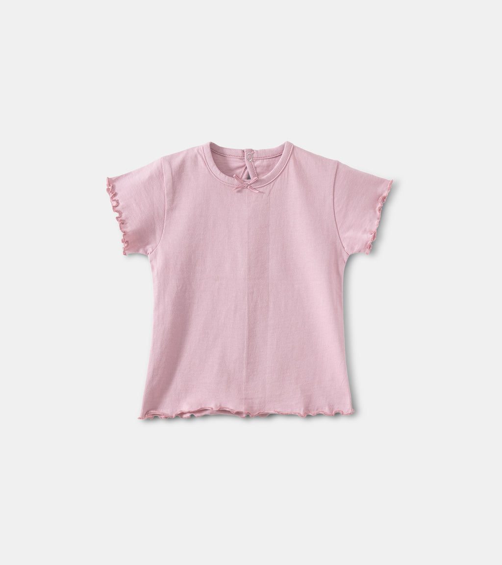 Soft pastel dusty rose, Baby Girl Tee