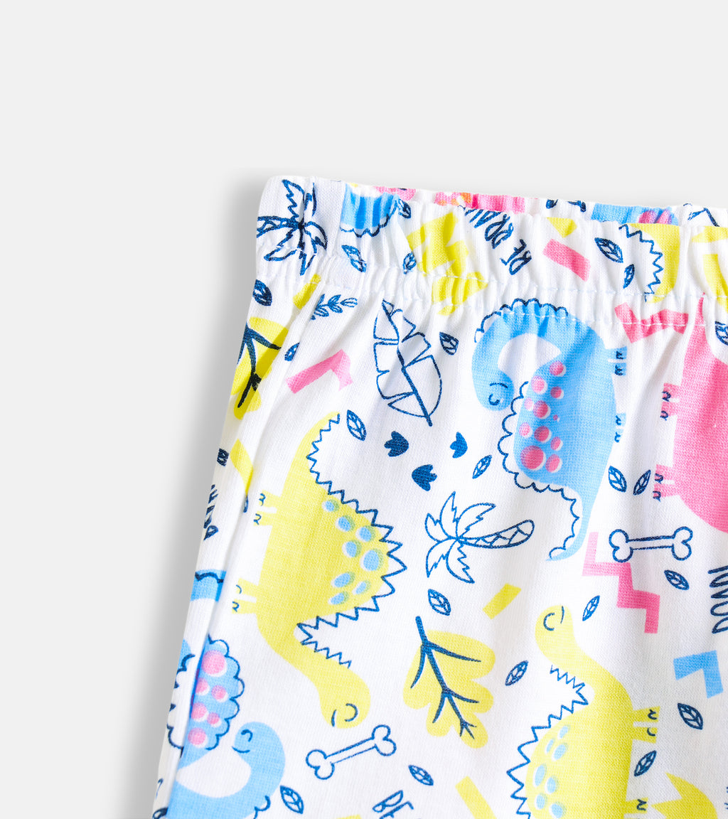Pop of Color! 5-Pack Baby Girls’ 100% Cotton Comfort Shorts