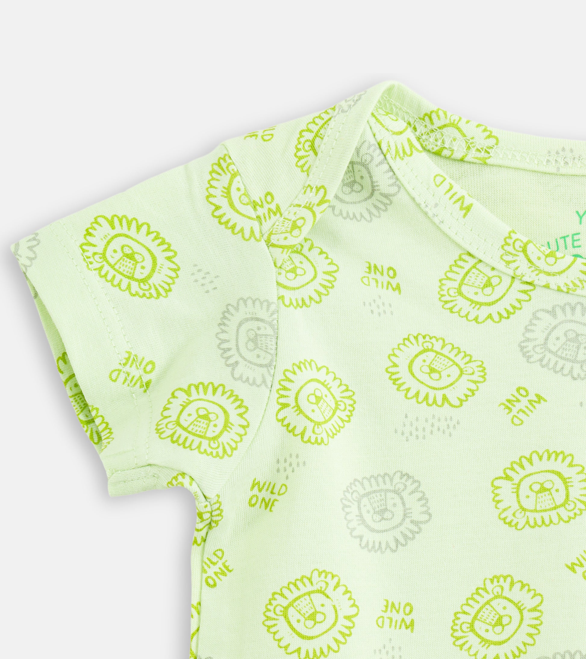 Wild One Lion Print Onesie for Babies