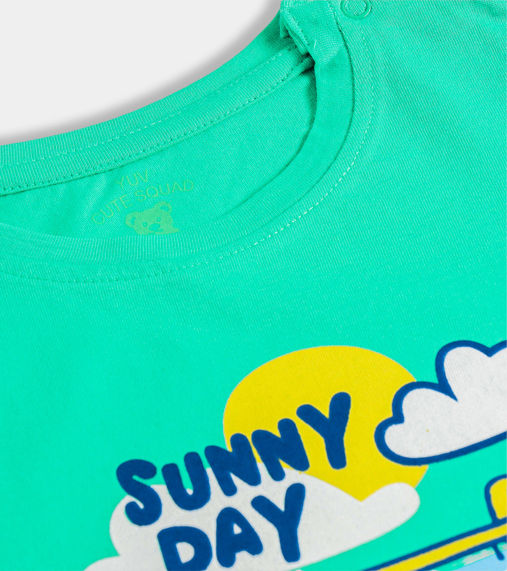 Sunny Day Surf Van Graphic Tee for Unisex Babies (0-24 Months)