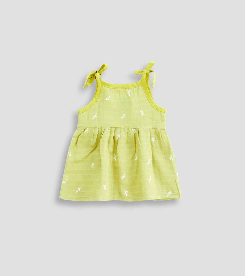 Whimsical Wonders Organic Cotton Muslin Shoulder-Tie Frocks
