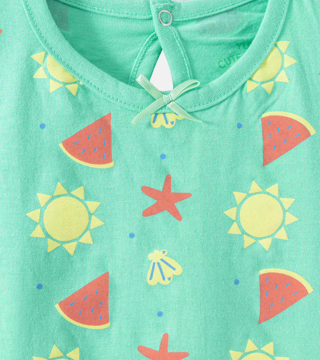 Tropical Vibes, Baby Girl Tee