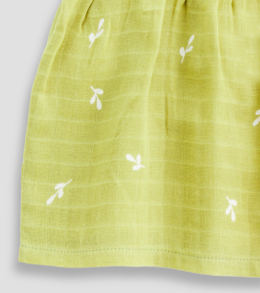 Whimsical Wonders Organic Cotton Muslin Shoulder-Tie Frocks