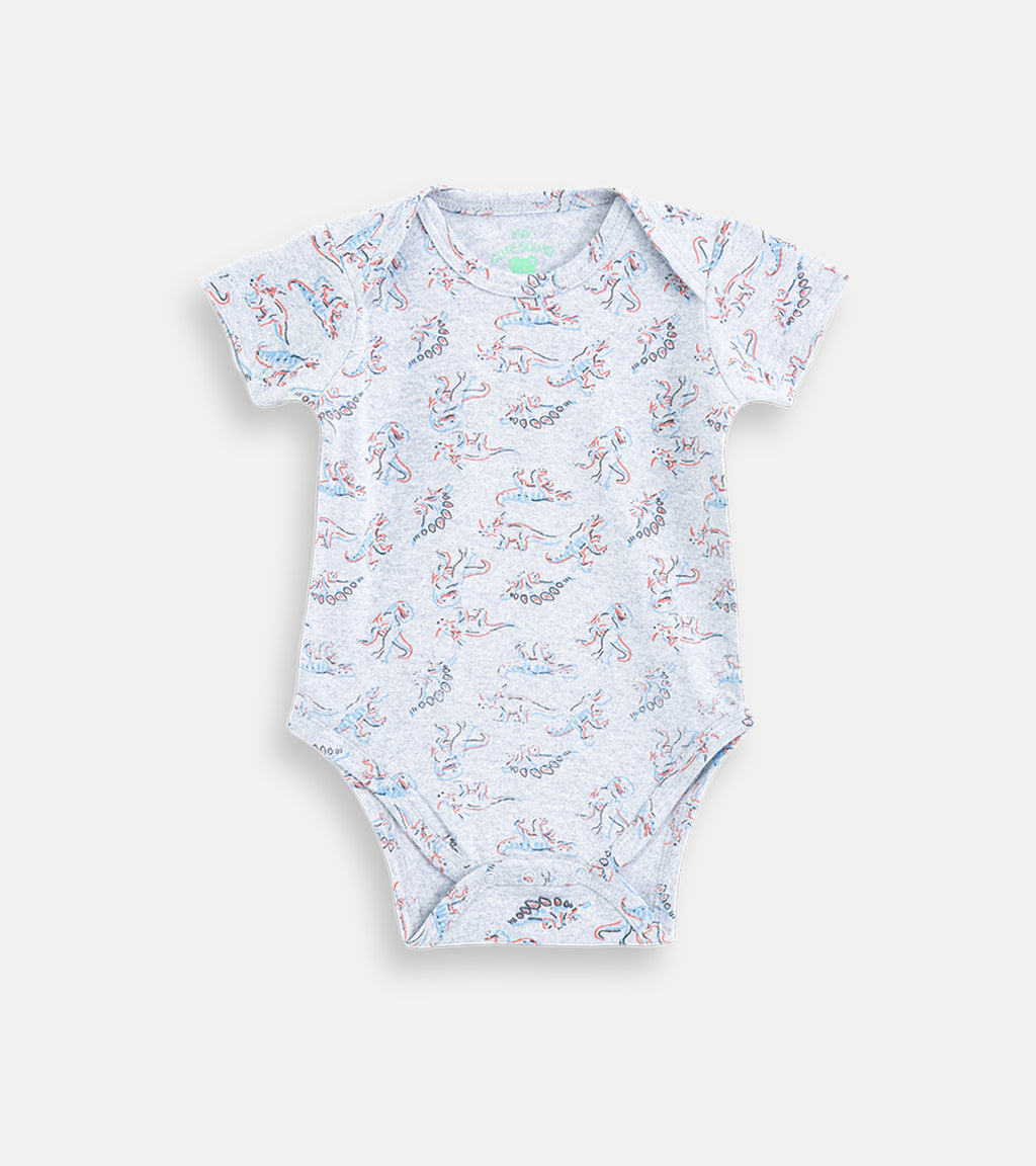 Tiny Roars Dino Print Cotton Baby Onesie