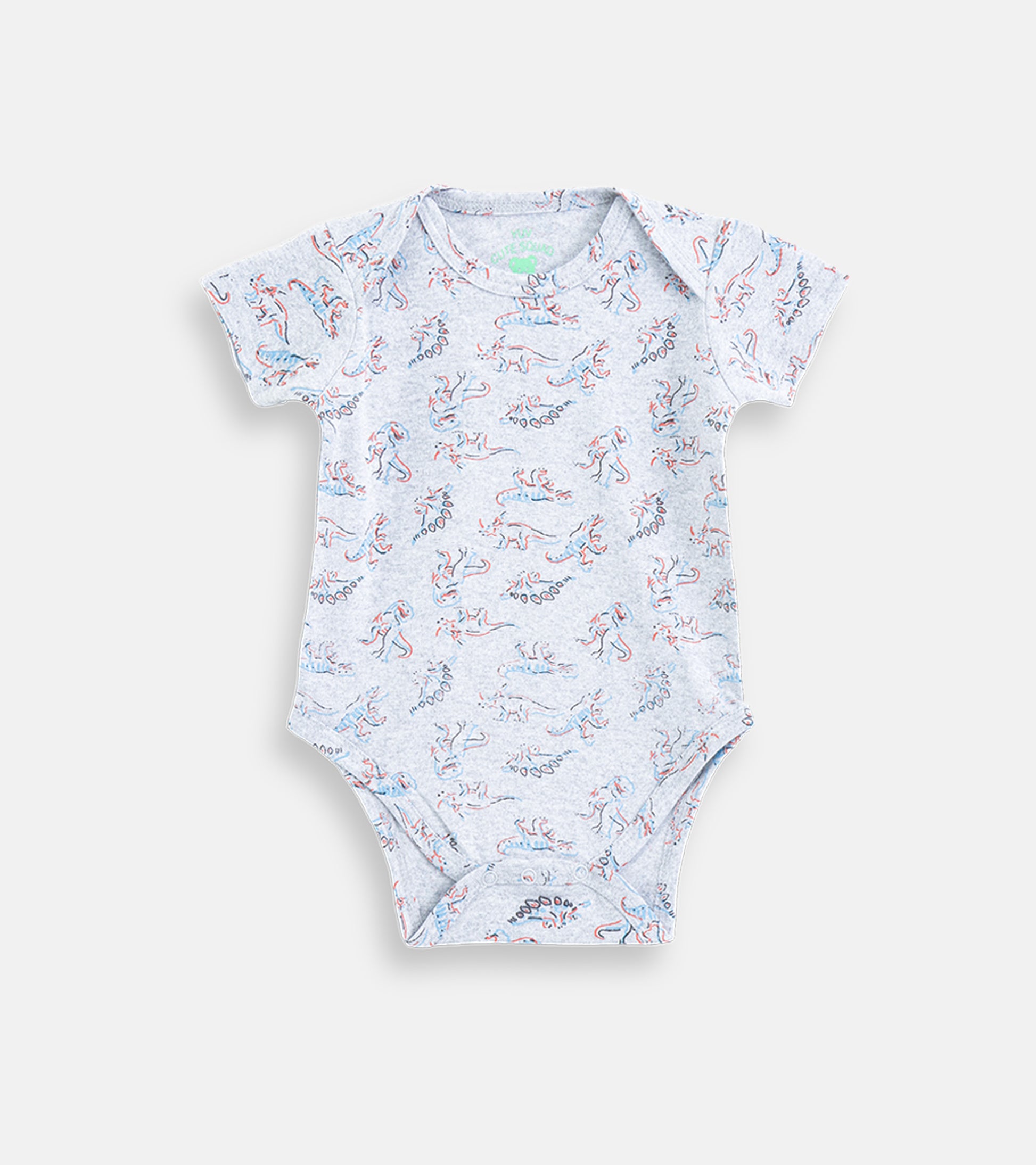 Tiny Roars Dino Print Cotton Baby Onesie