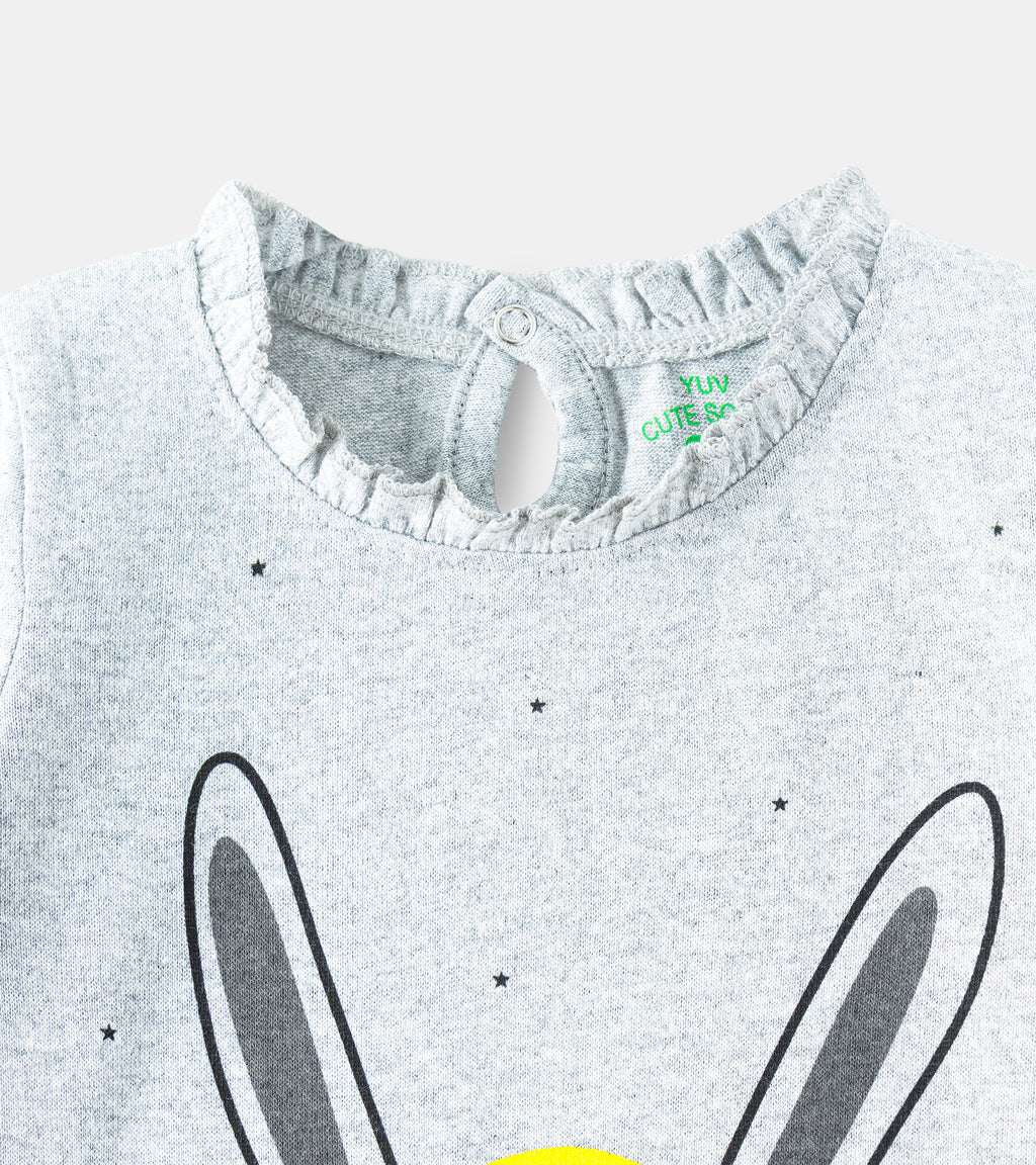 Sun, Stars, & Smiles: Bright 100% Cotton Long-Sleeve Tops for Infants
