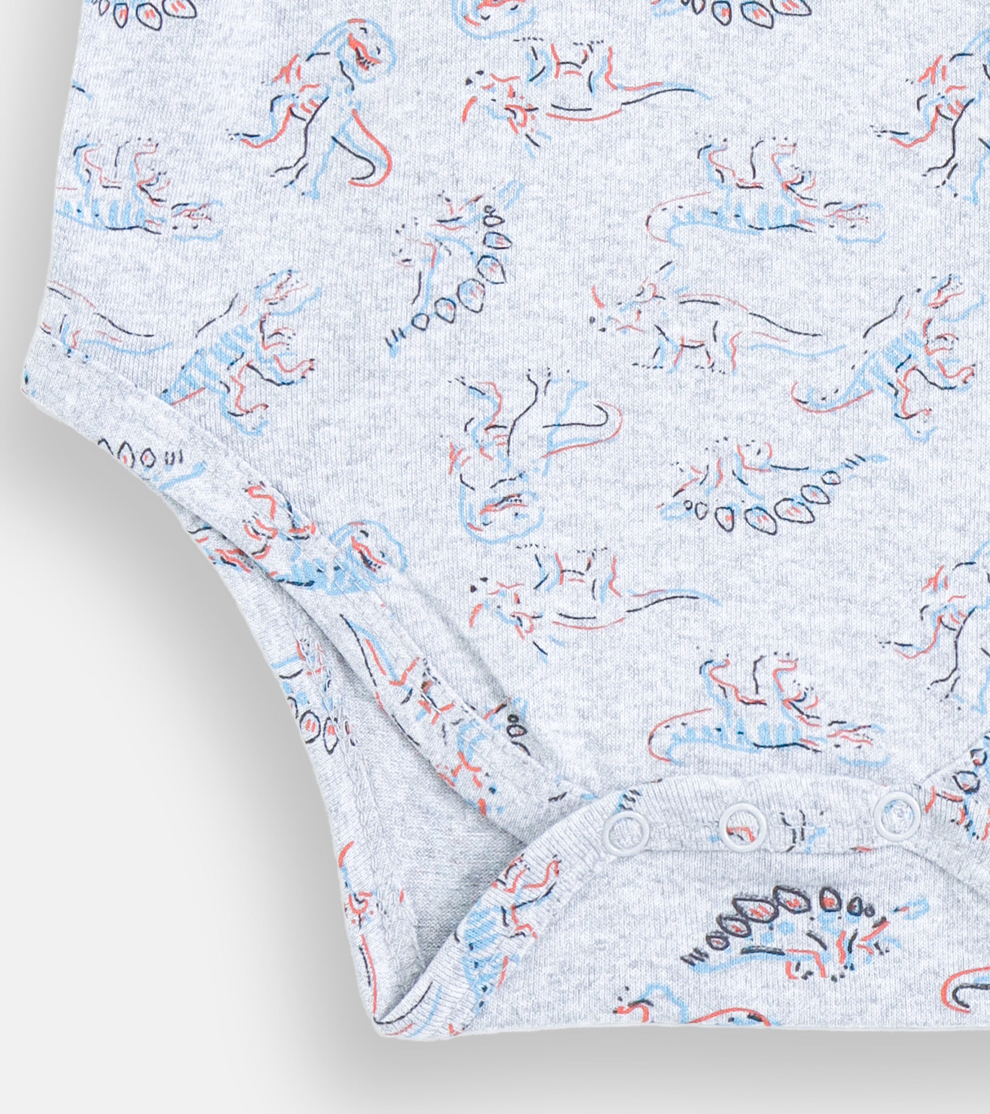 Tiny Roars Dino Print Cotton Baby Onesie