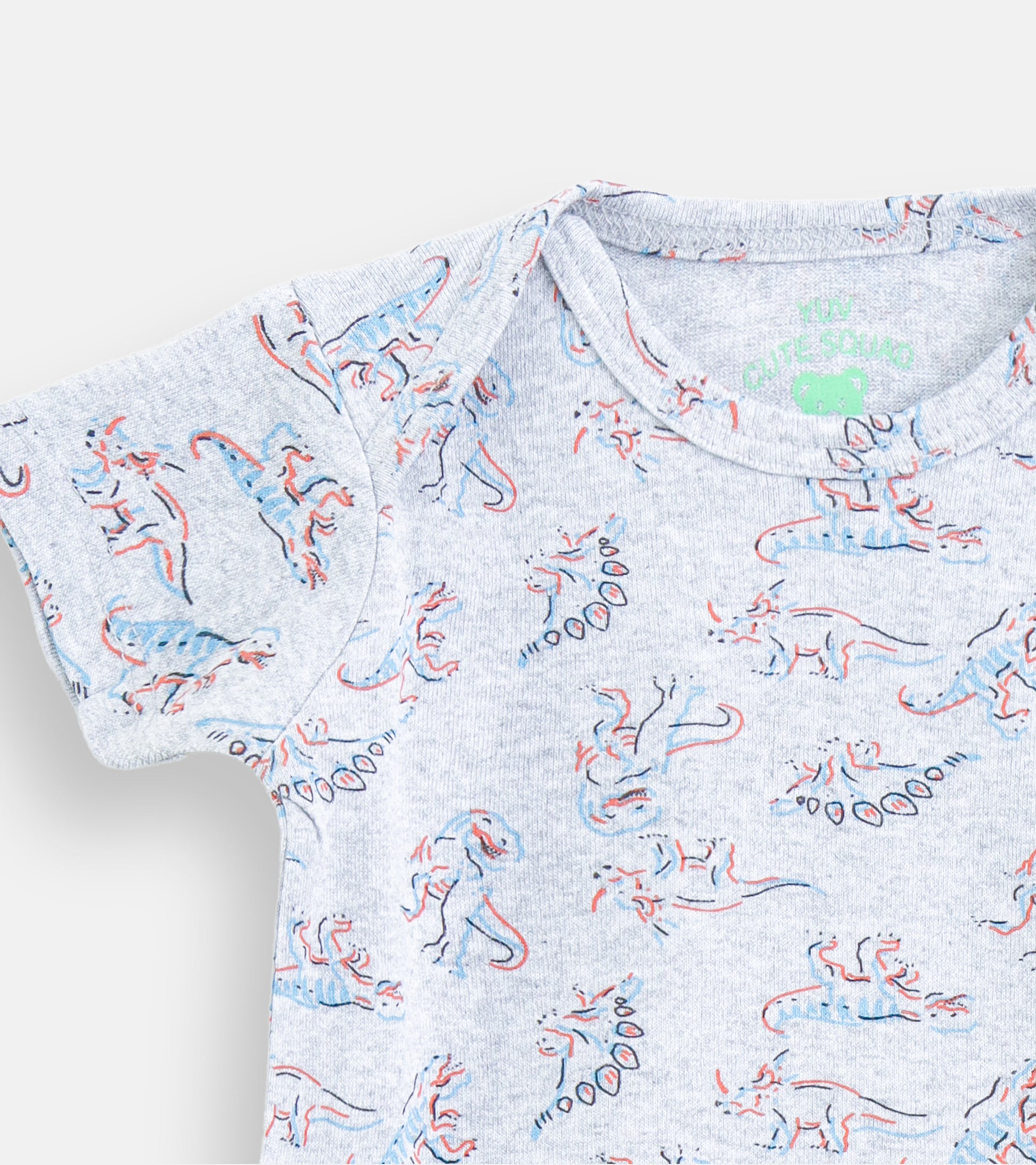 Tiny Roars Dino Print Cotton Baby Onesie