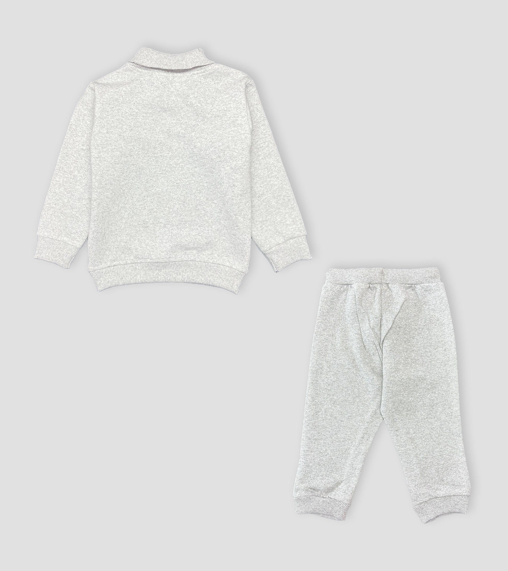 Infant Cozy Heather Grey Turtleneck & Jogger Set