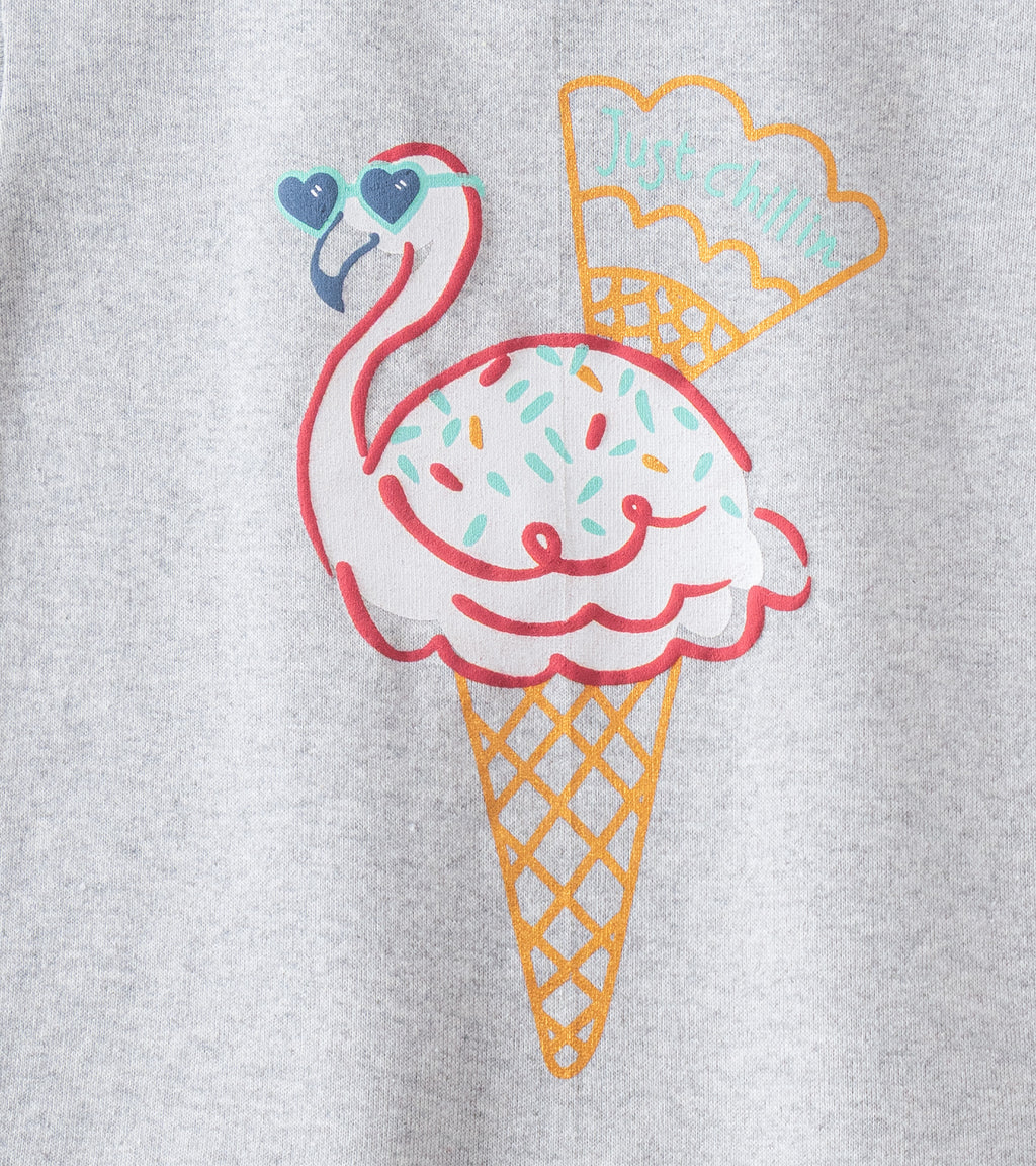 Just Chillin' flamingo, Baby Girl Tee