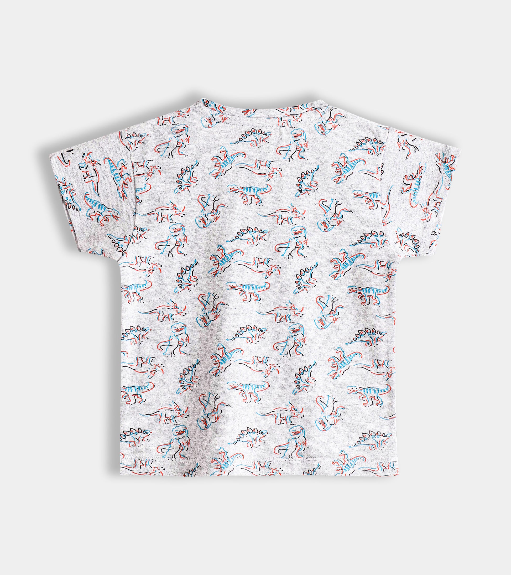 Dino Pattern Premium Soft-Touch Cotton Baby Tee (0-24 Months)