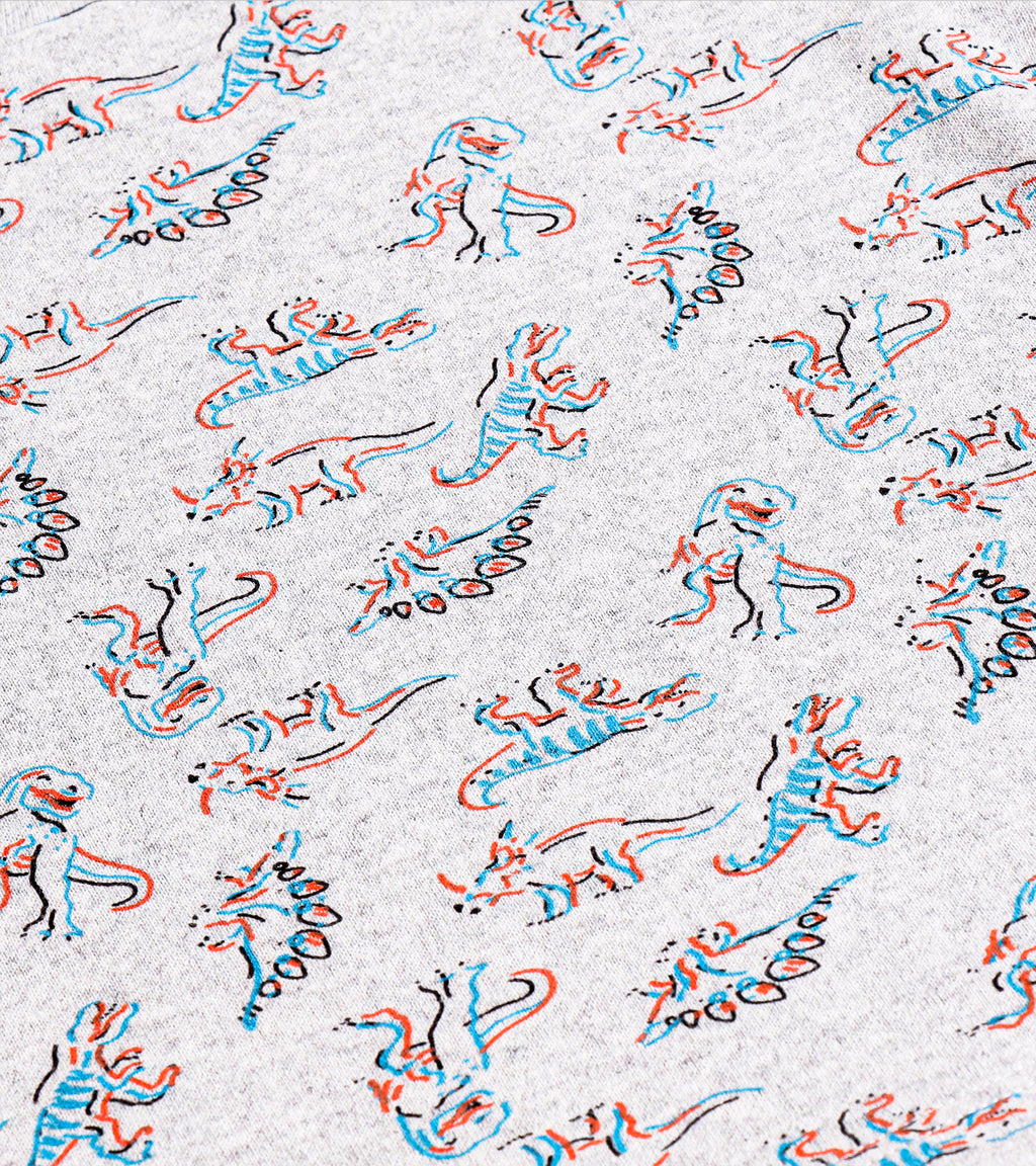 Dino Pattern Premium Soft-Touch Cotton Baby Tee (0-24 Months)