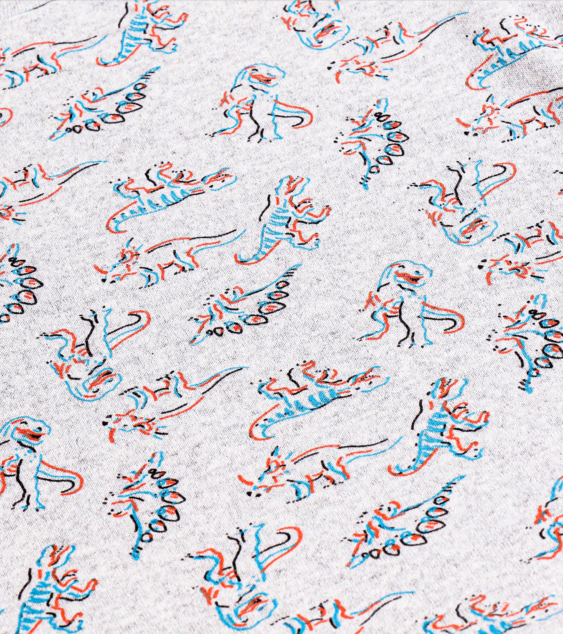 Dino Pattern Premium Soft-Touch Cotton Baby Tee (0-24 Months)