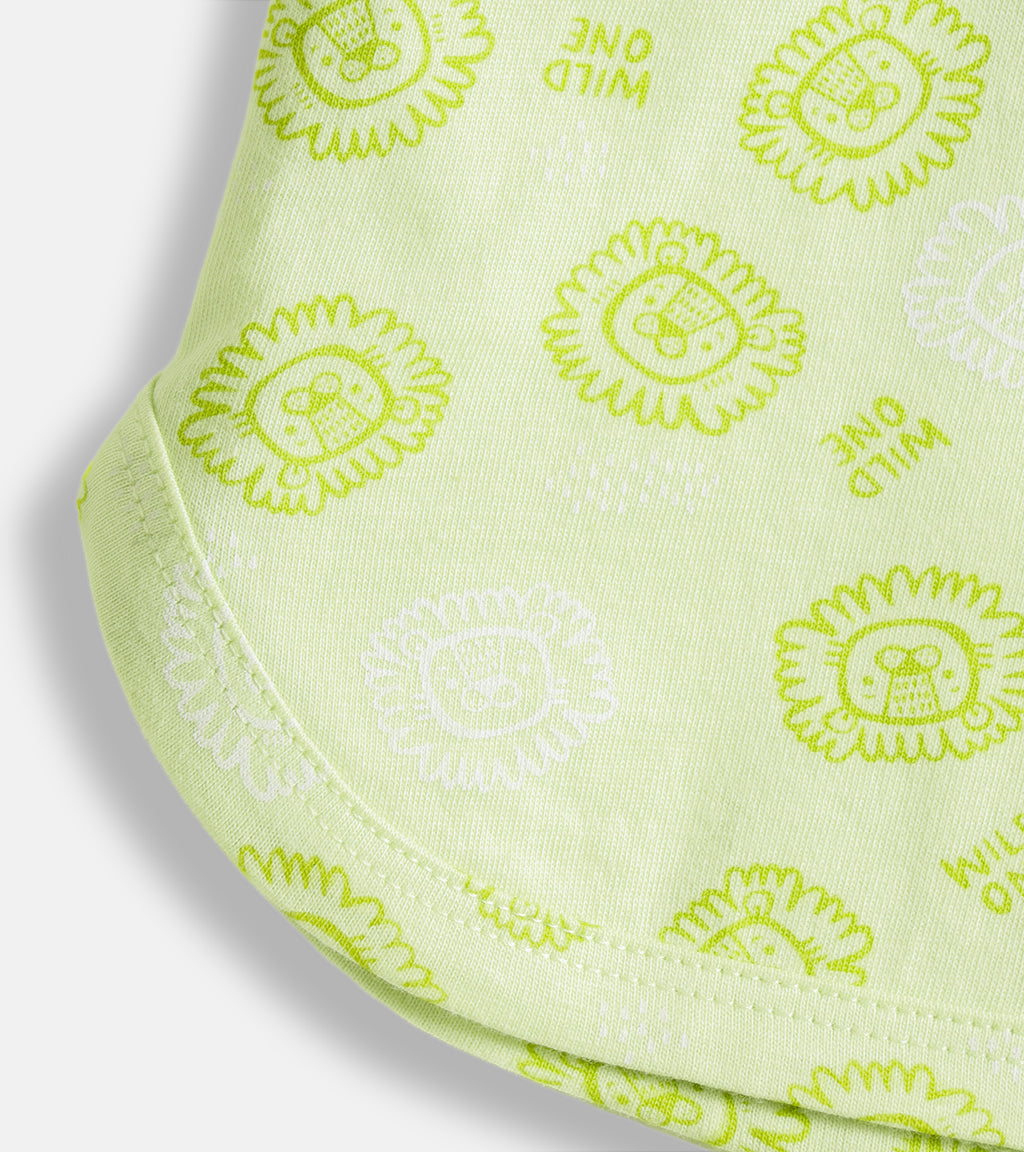 Tiny Trendsetter 5-Piece Combo: Fruit & Critter Print Cotton Shorts