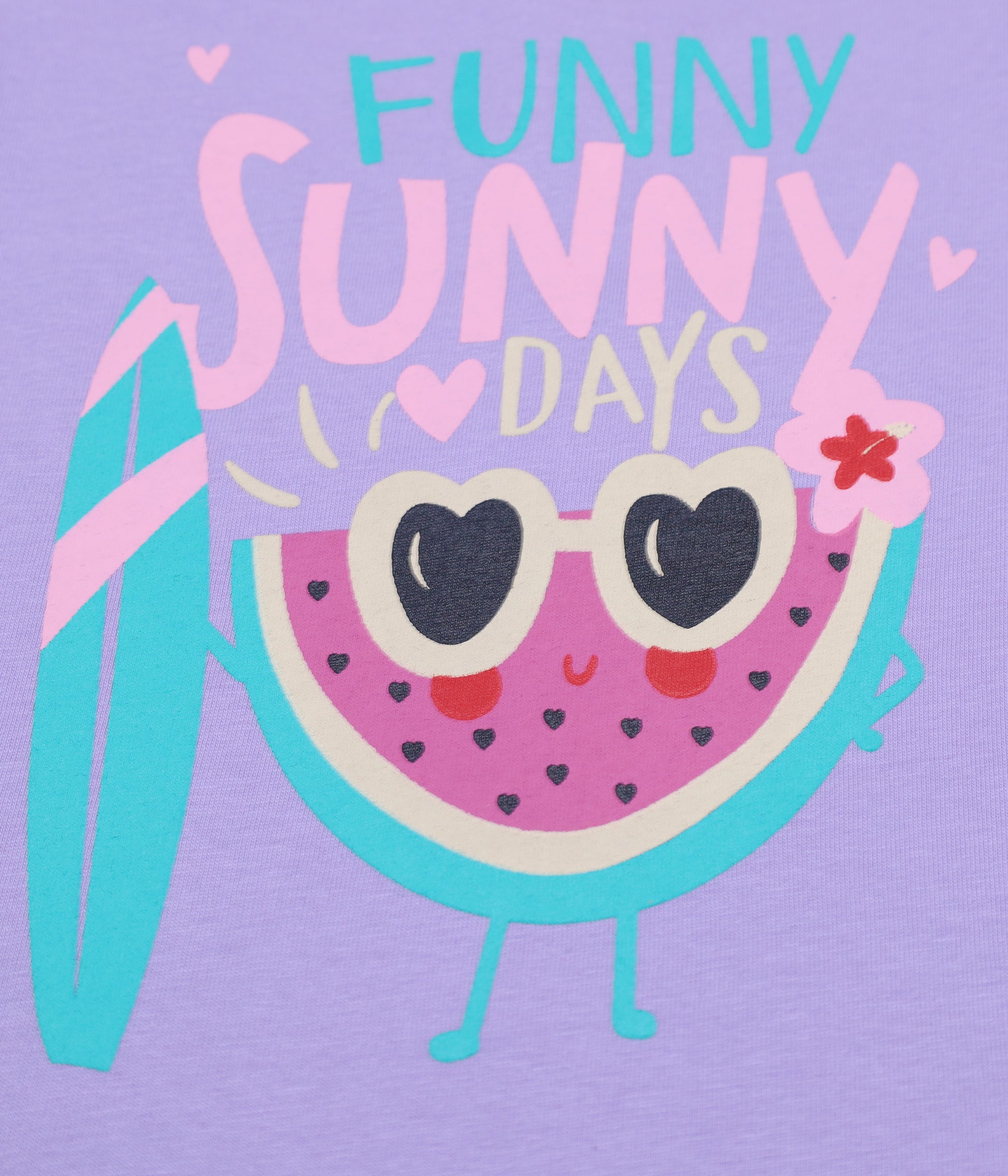 Summer Vibes: Cotton Flamingo & Watermelon Short Sets for Baby Girls