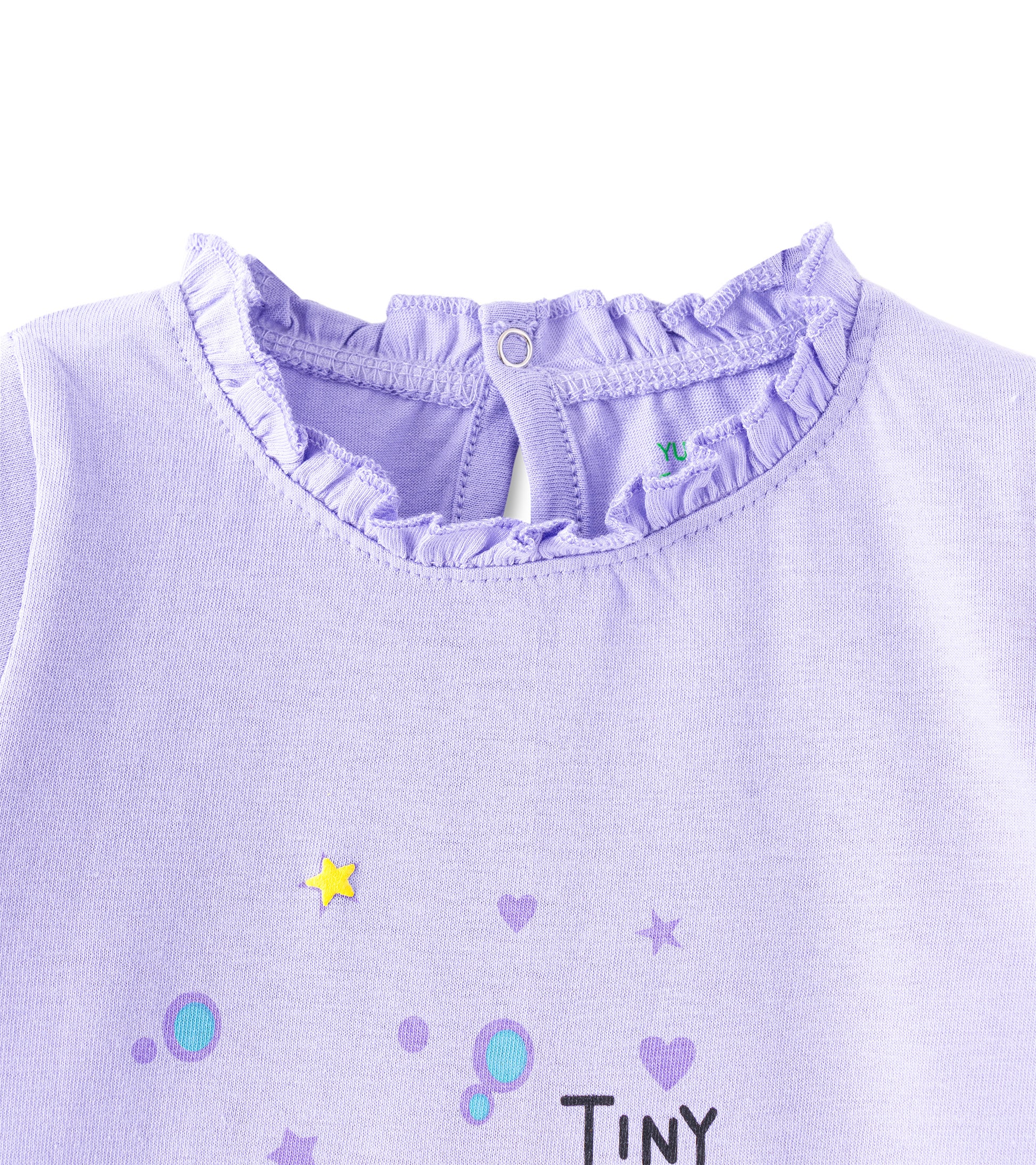 Tiny & Adorable Lilac Turtle Print Pure Cotton T-Shirt