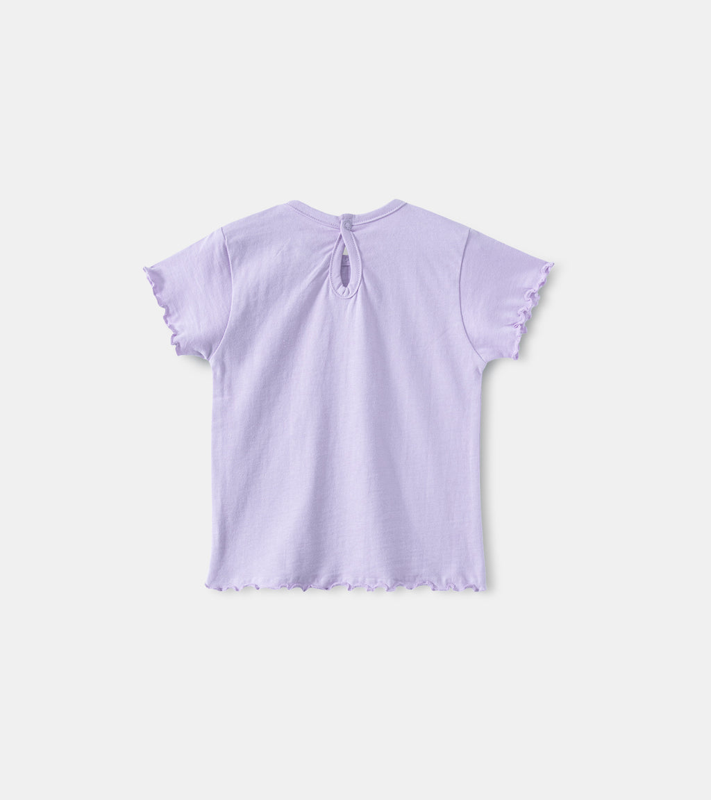 Soft pastel Lilac, Baby Girl Tee