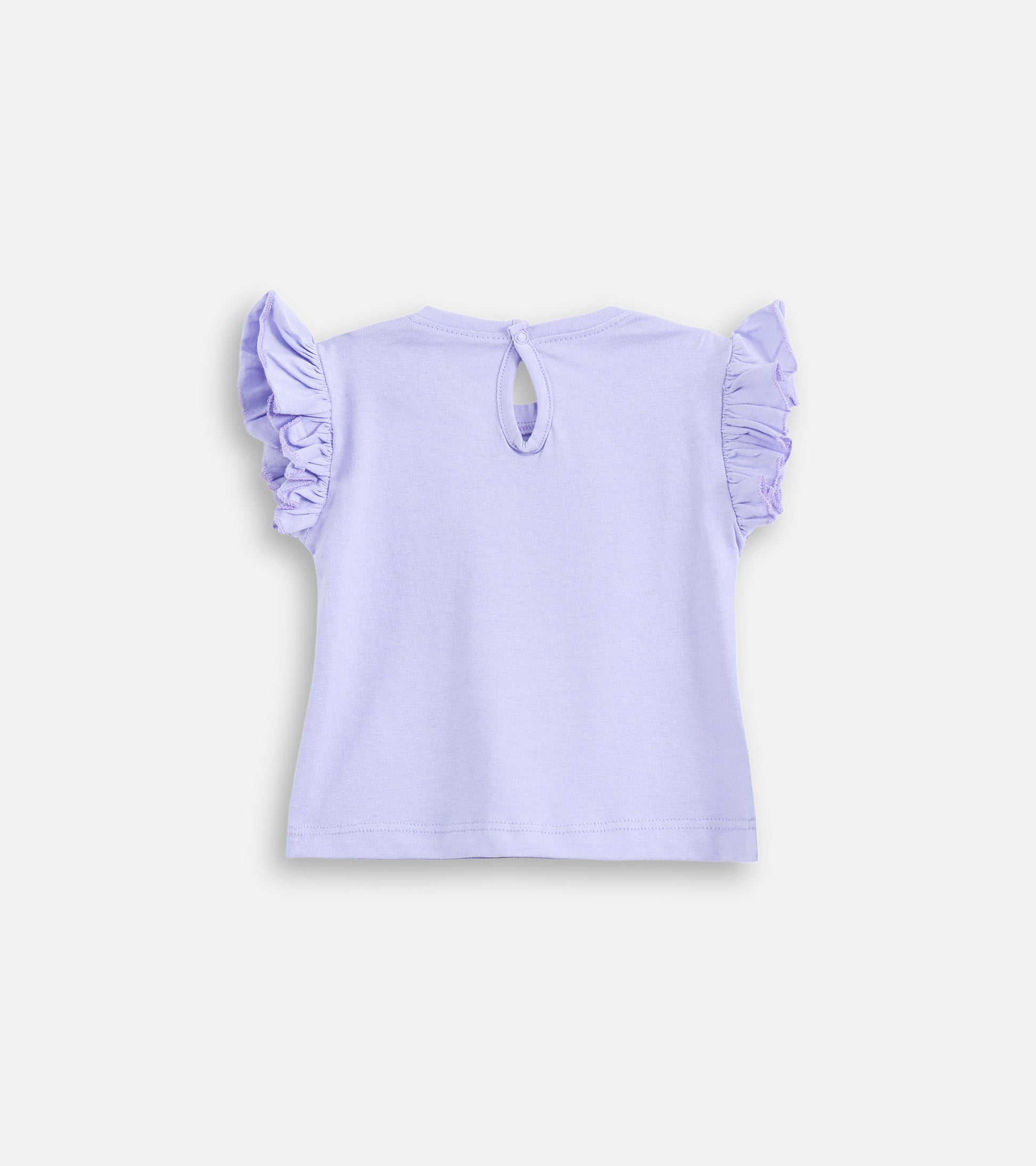 Extra Soft Lettuce-Edge Crew Neck T-Shirts for Toddlers