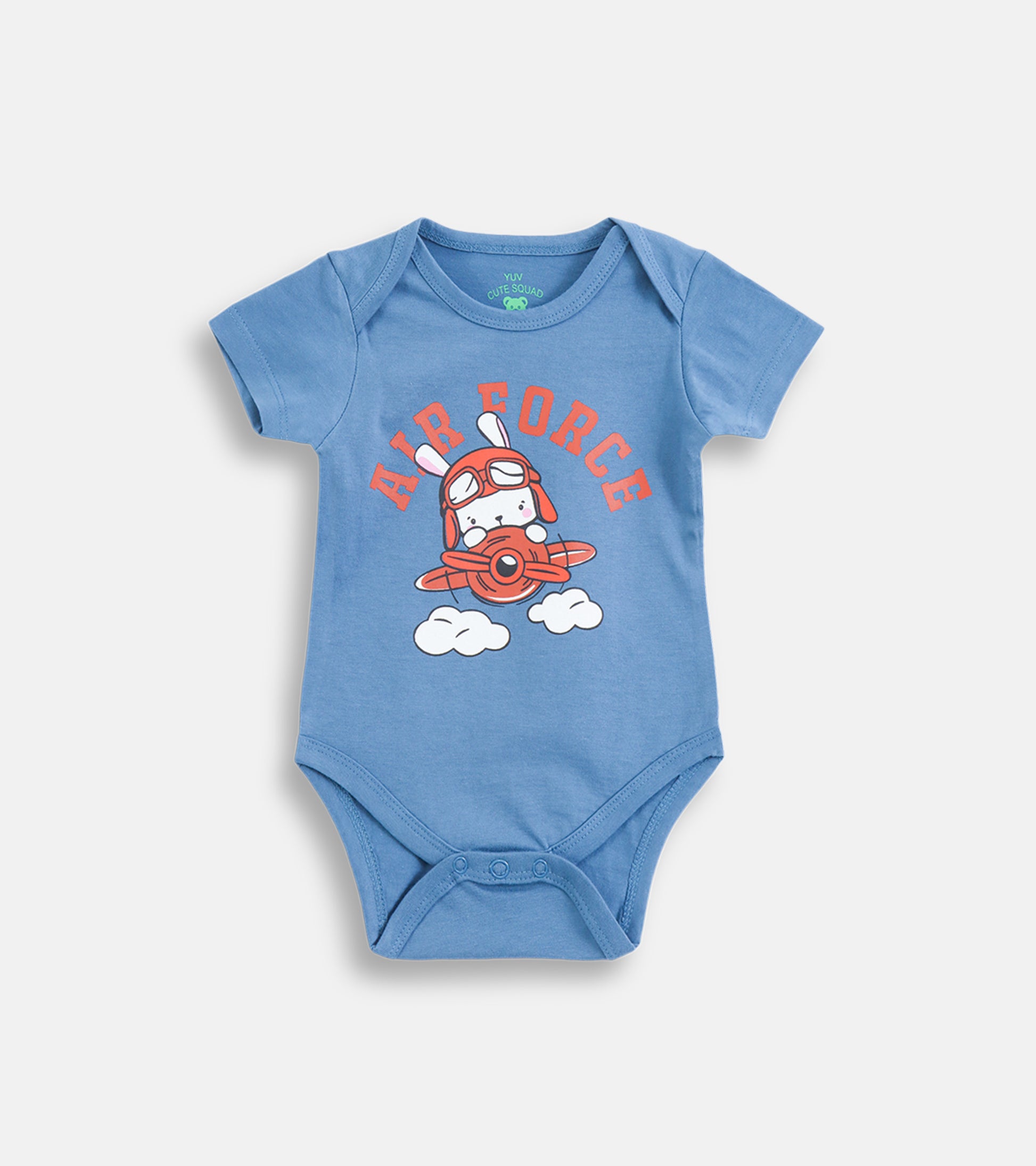 Air Force Bunny Adventure Cotton Baby Romper