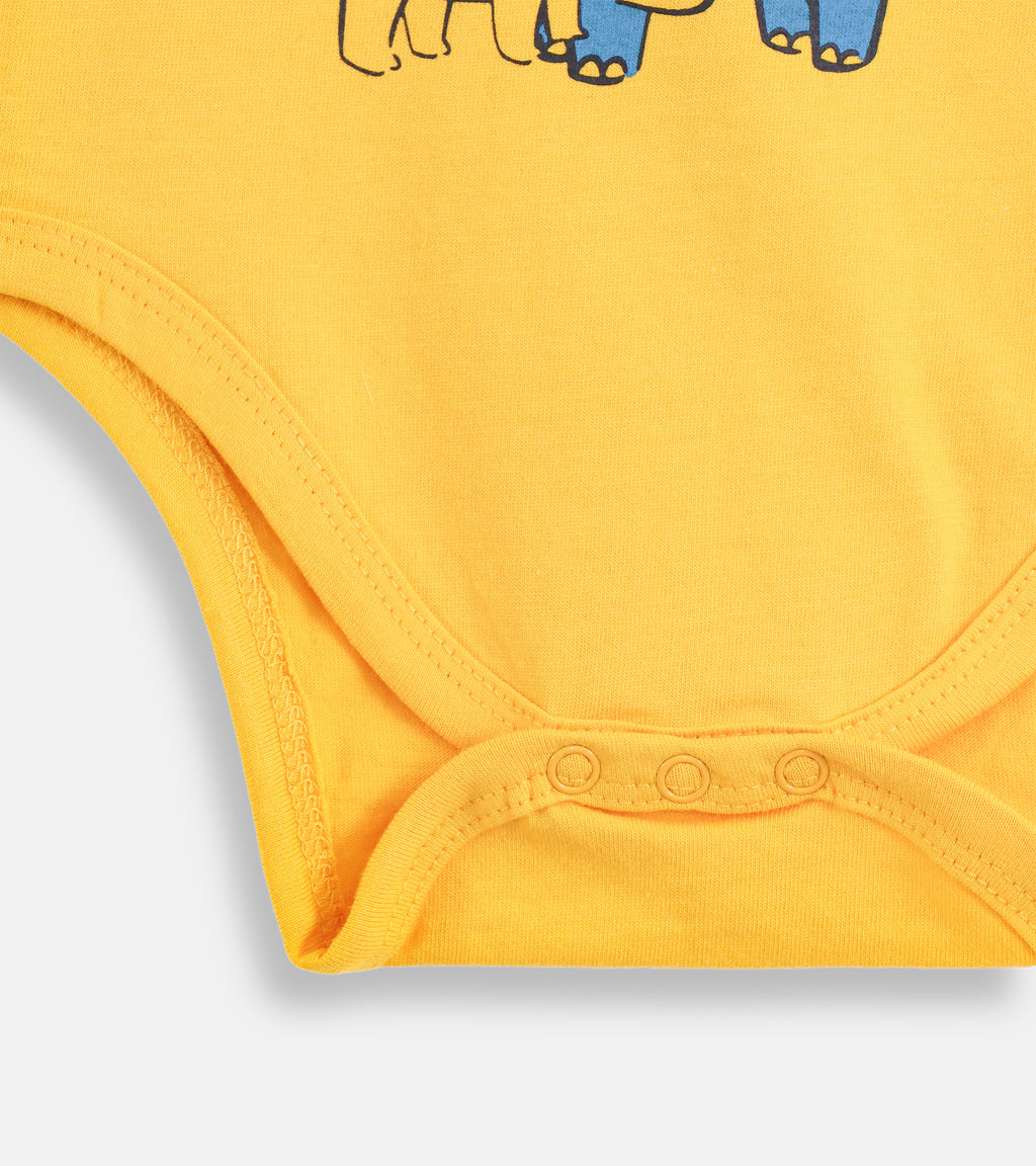 Themed Cotton Baby Rompers – 3-Piece Essential Set