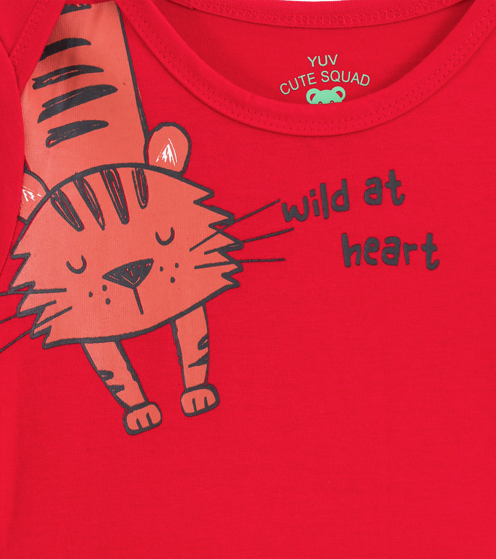 Playful Animal Kingdom Collection – Soft Cotton Bodysuits