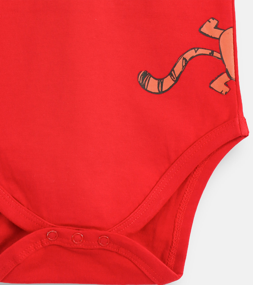 Wild at Heart Tiger Cotton Baby Onesie