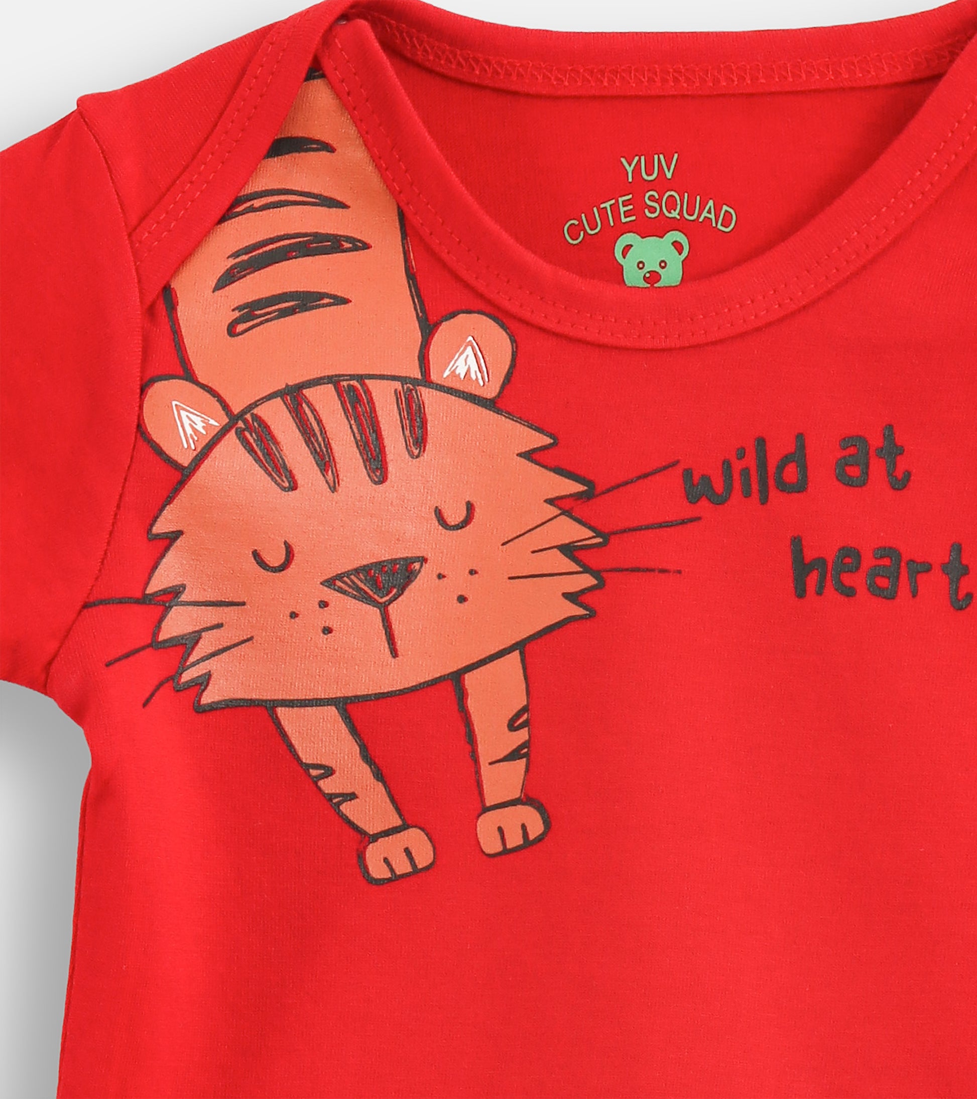 Graphic Printed Cotton Baby Onesies – Gentle Skin-Friendly Set