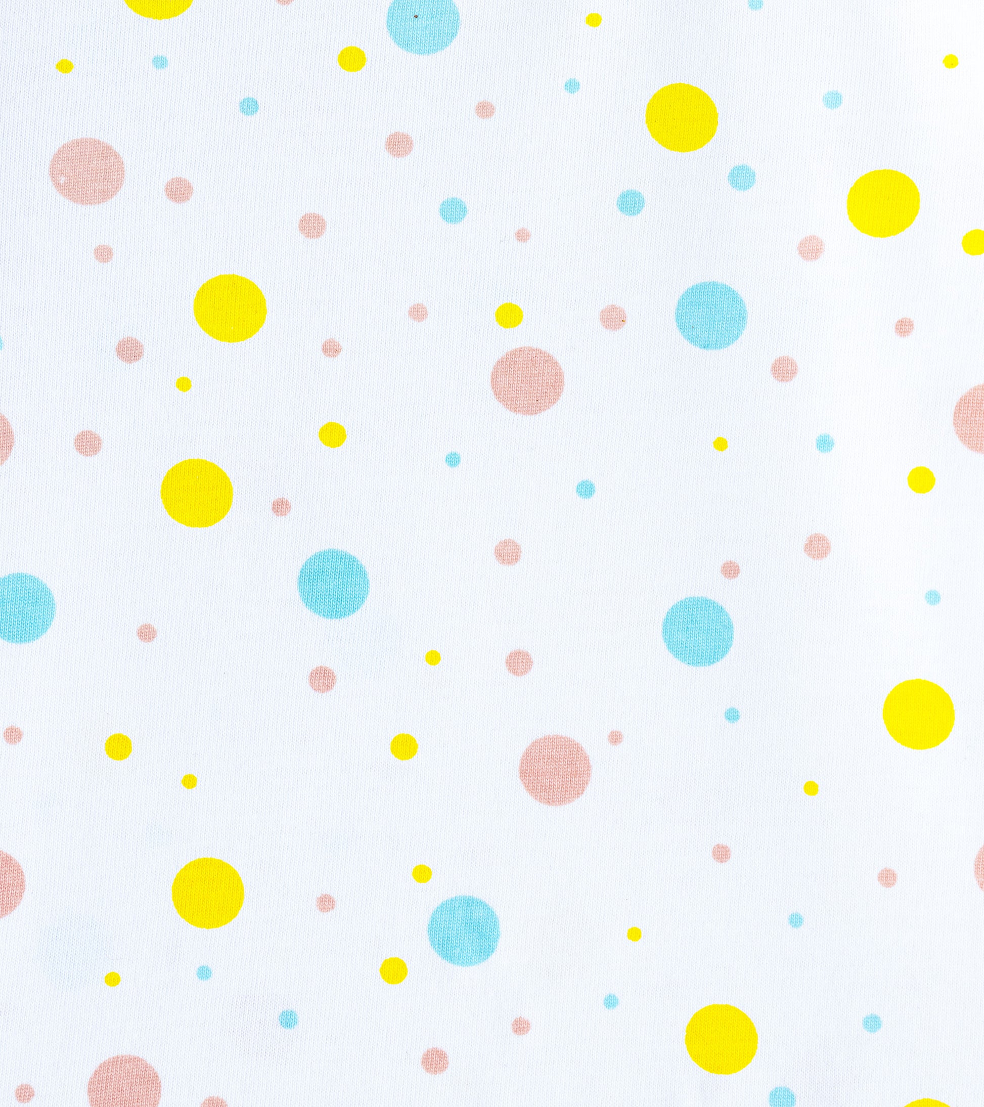 Polka Party Multi-Color Dot Print Cotton Ruffle Tee