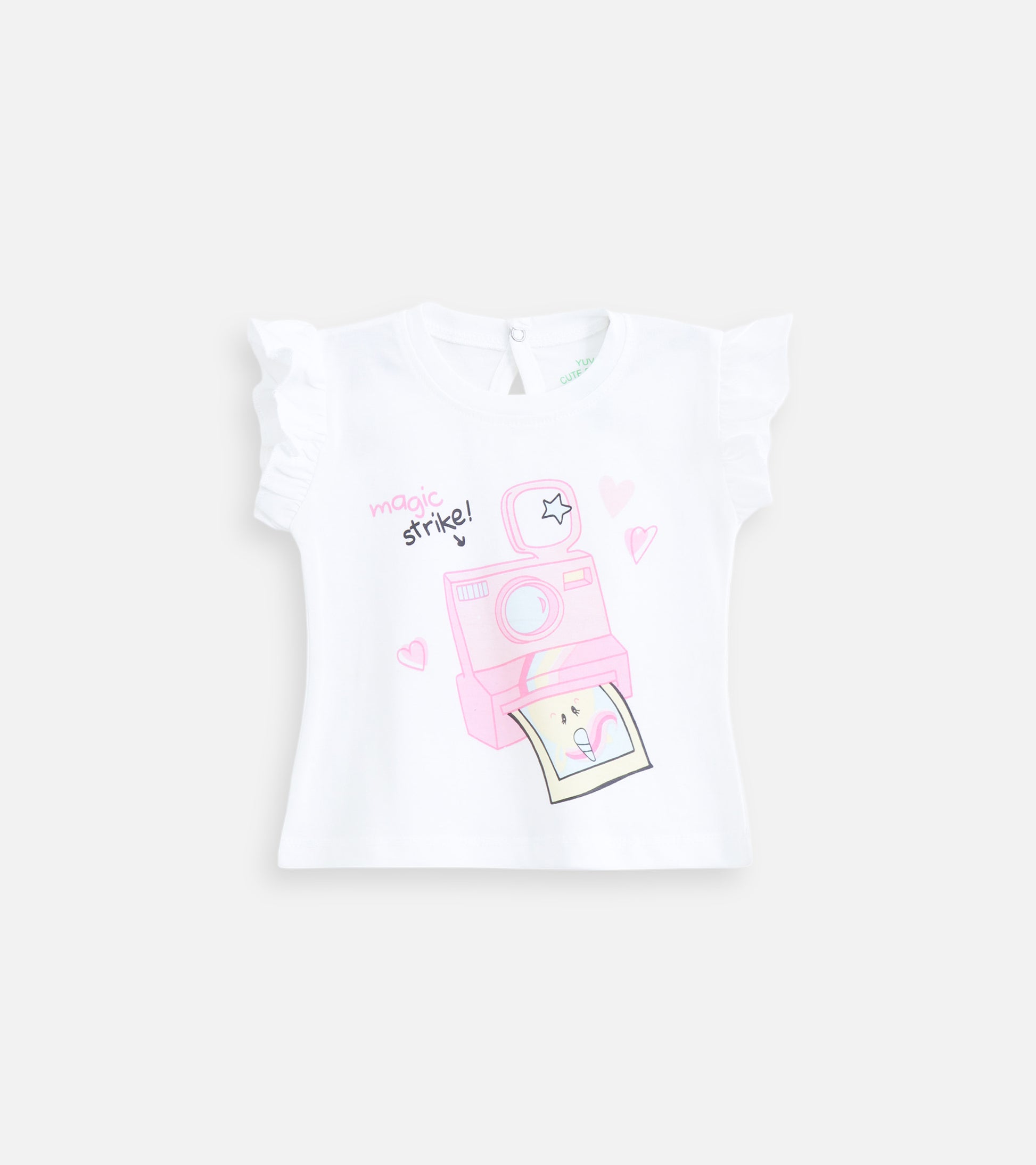 White Magic Camera Baby Girl Tee