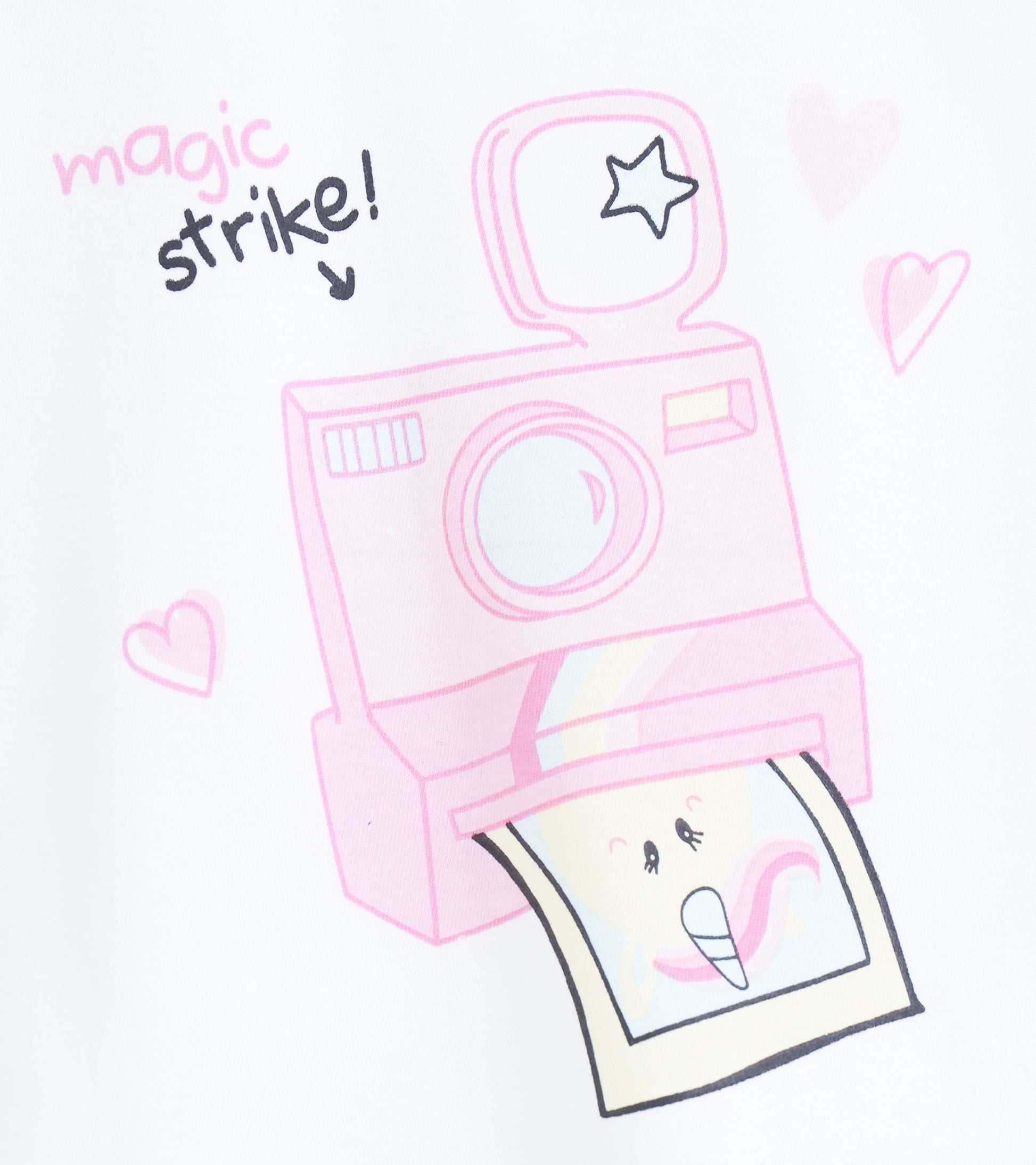 White Magic Camera Baby Girl Tee