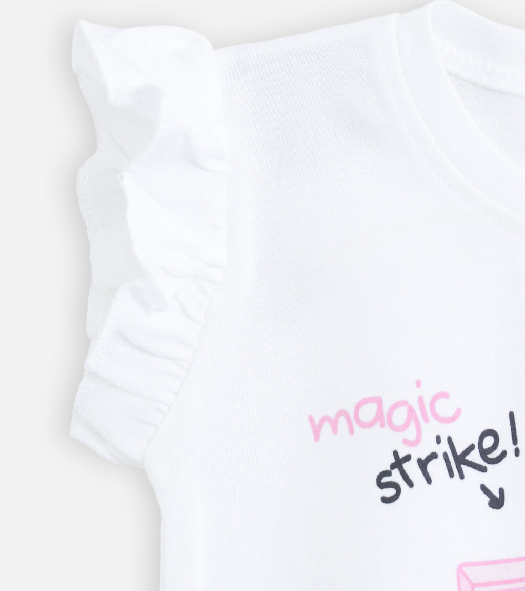 White Magic Camera Baby Girl Tee