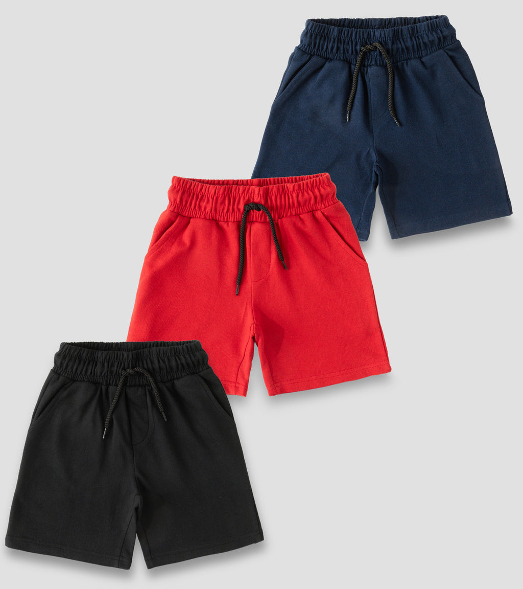 Active Comfort: Boys' Multi-Pocket Drawstring Shorts Set